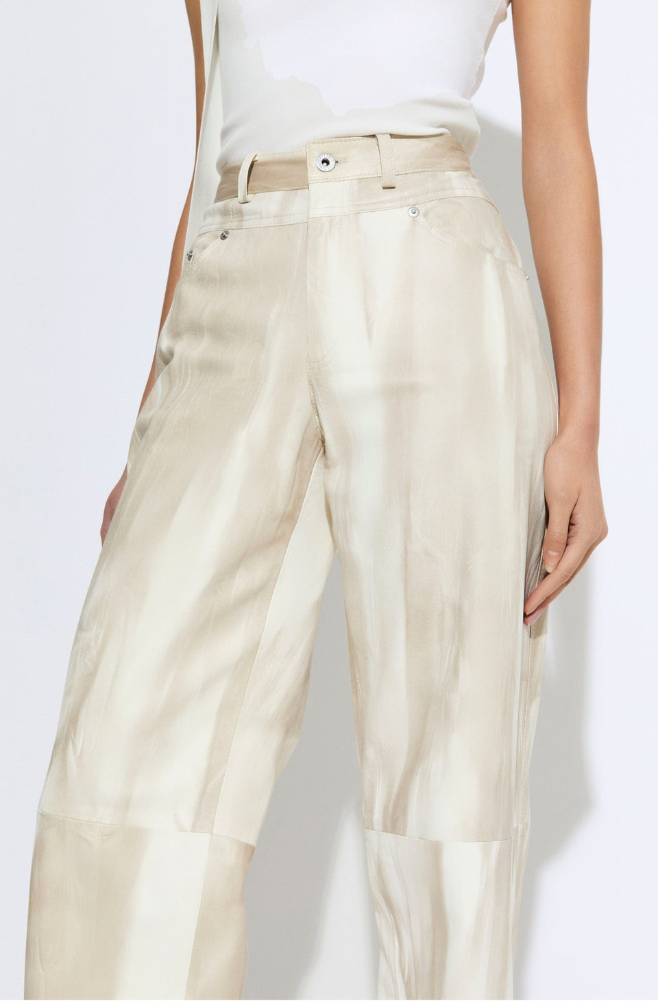 Marbled Nappa Double Seam Pant - LAPOINTE