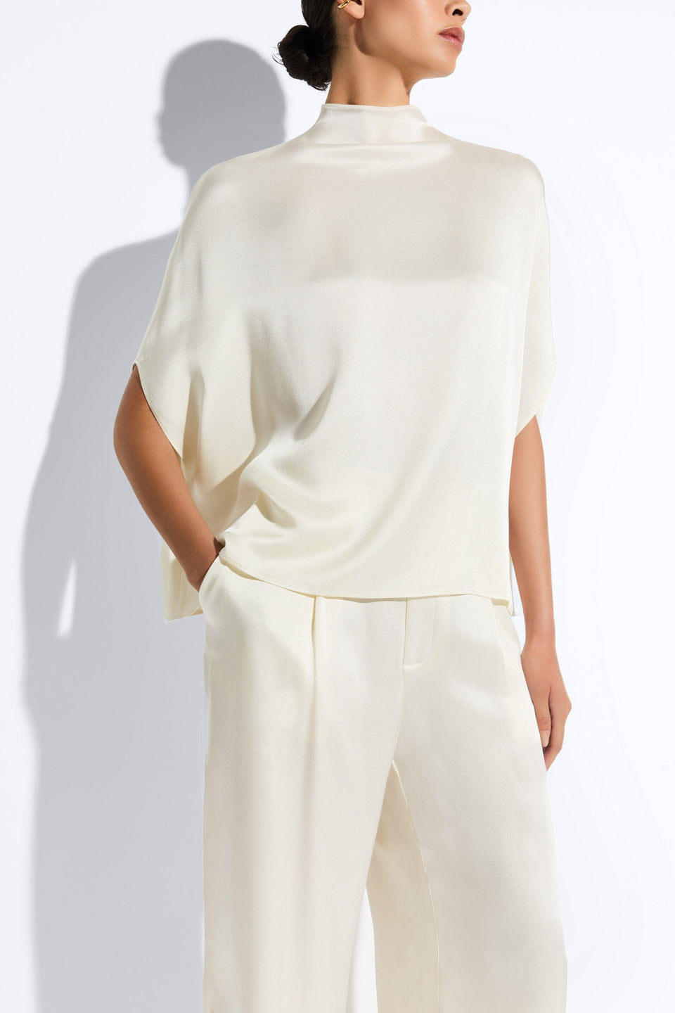 Satin Cape Tee - LAPOINTE