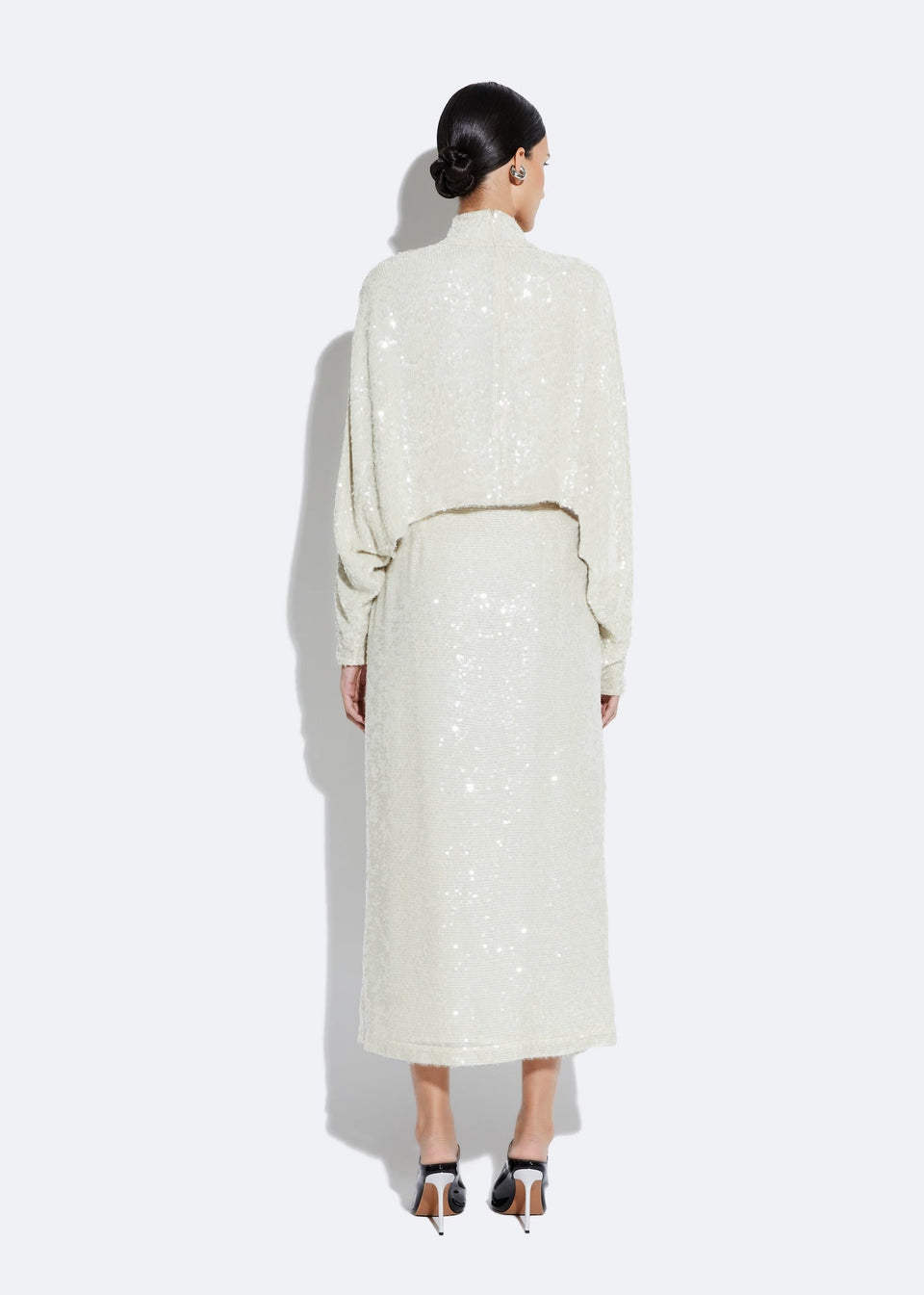 Sequin High Waist Skirt - LAPOINTE