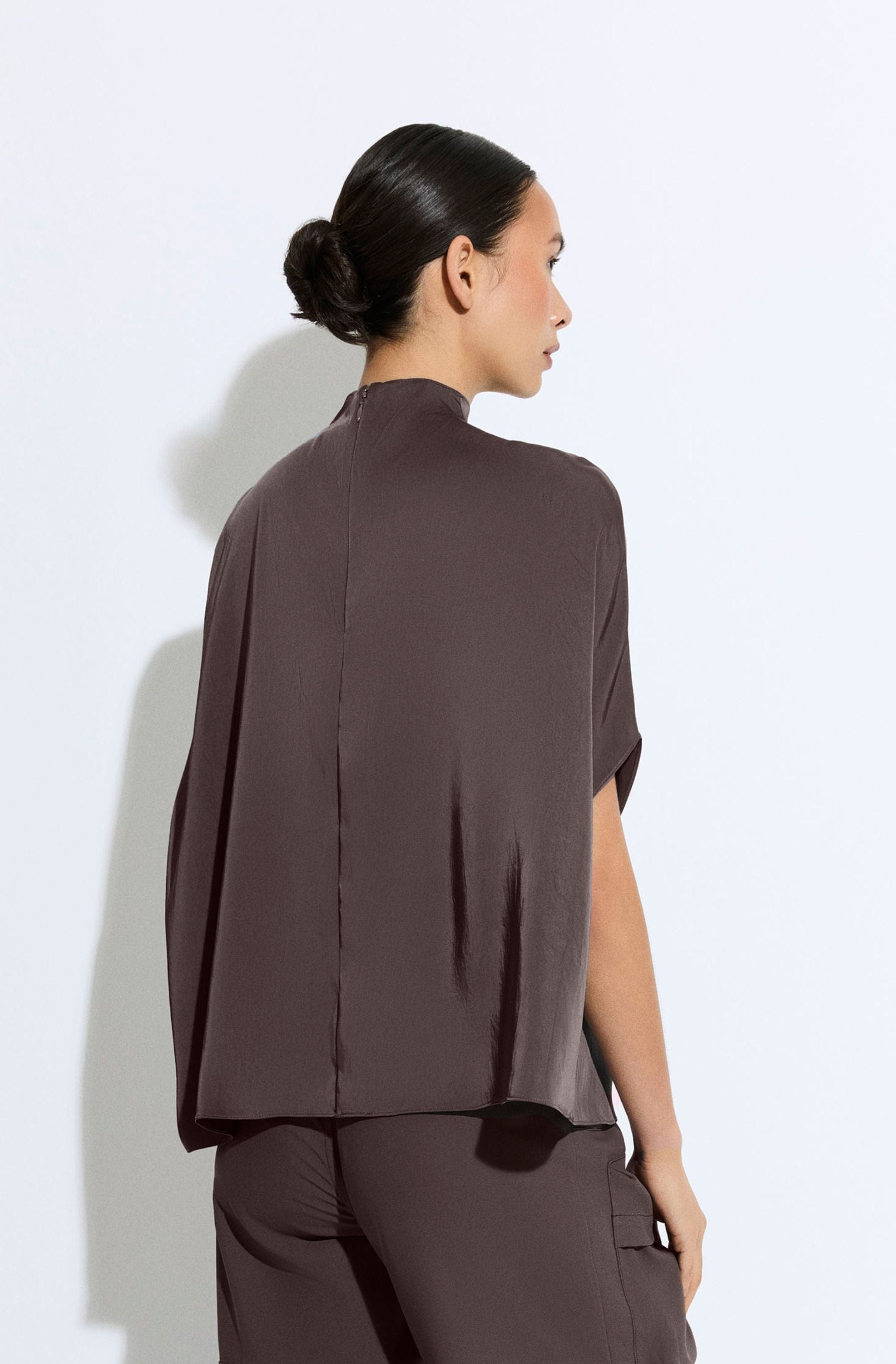 Satin Cape Tee - LAPOINTE