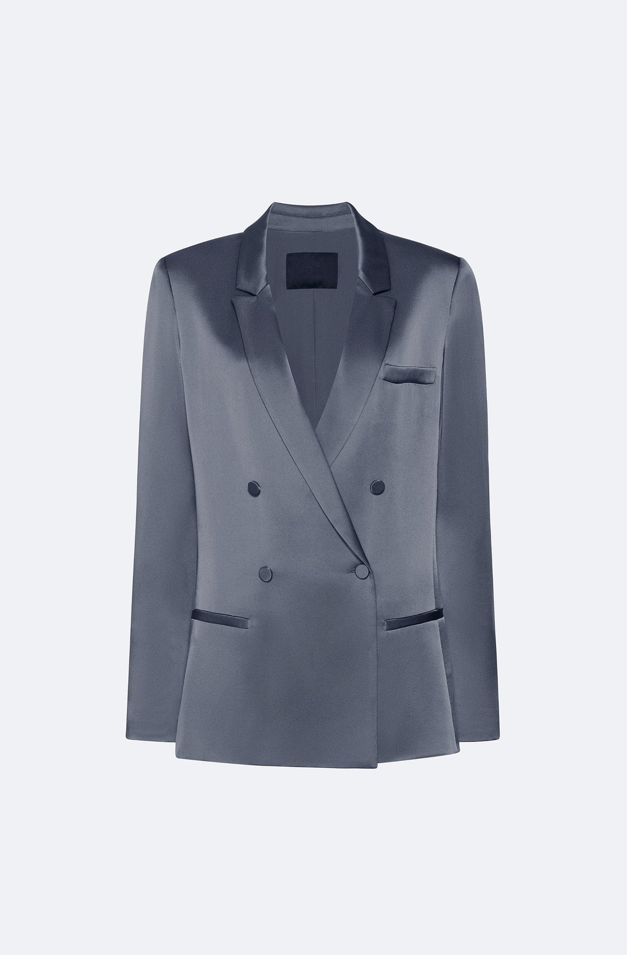 Satin Double Breasted Blazer - LAPOINTE