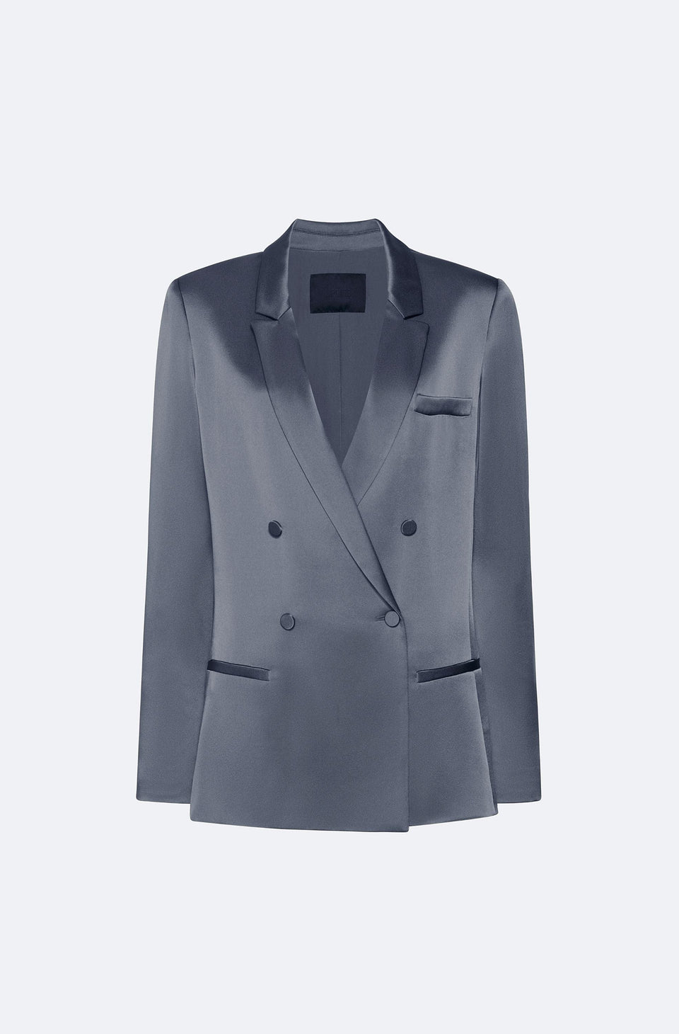 Satin Double Breasted Blazer - LAPOINTE