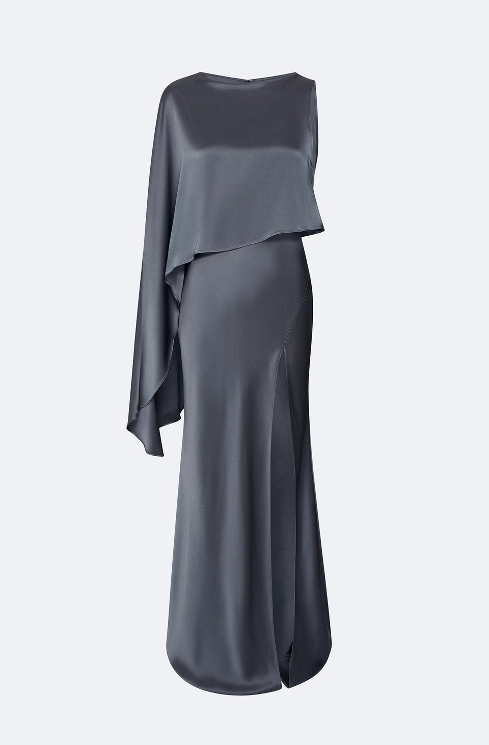 Satin Asymmetric Draped Gown - LAPOINTE