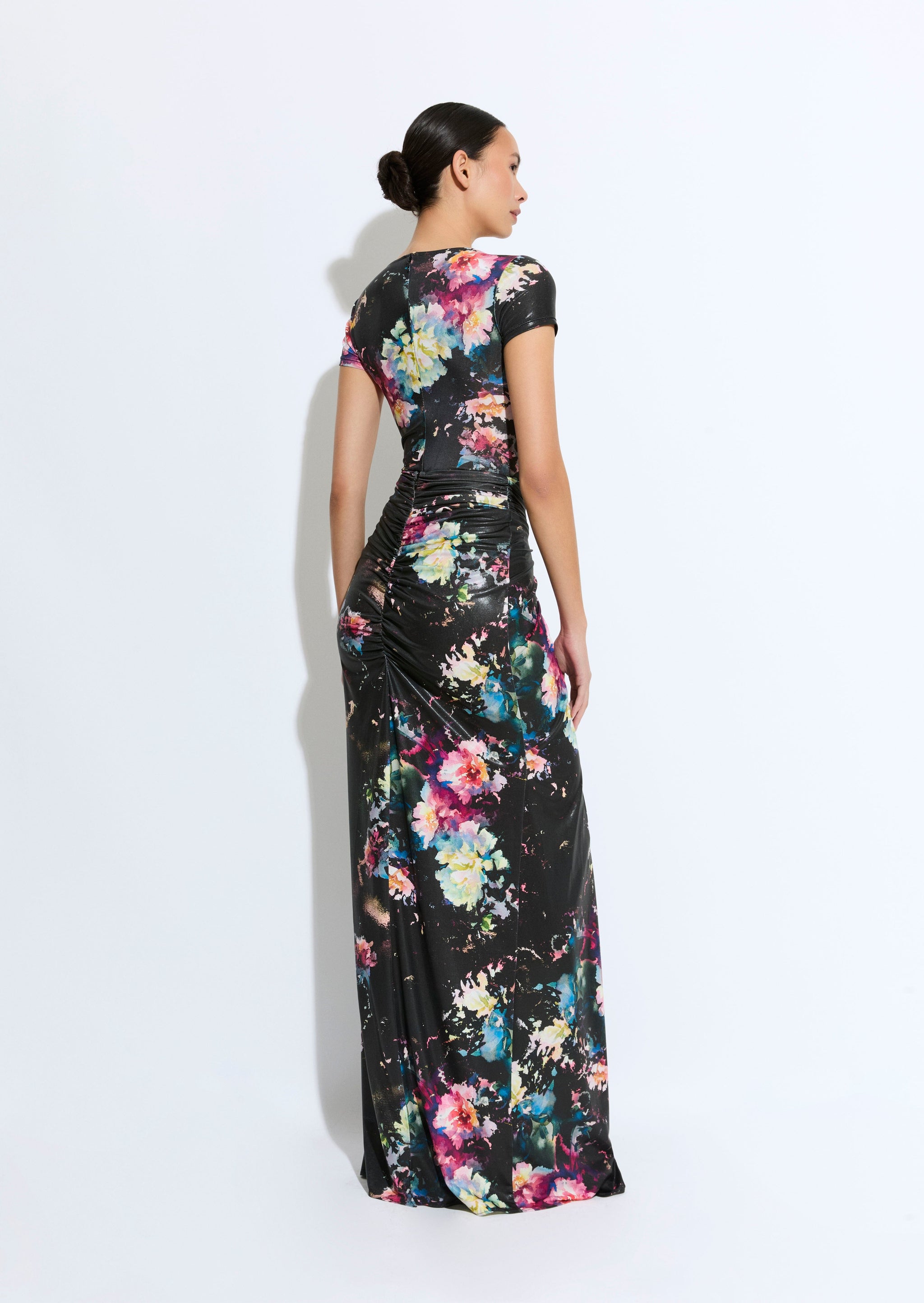 Floral Jersey Wrap Maxi Skirt - LAPOINTE