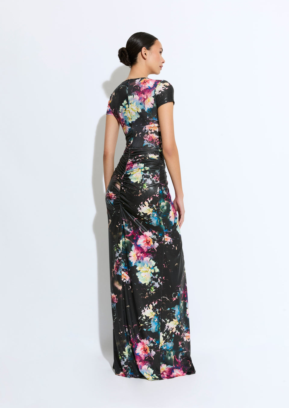 Floral Jersey Wrap Maxi Skirt - LAPOINTE