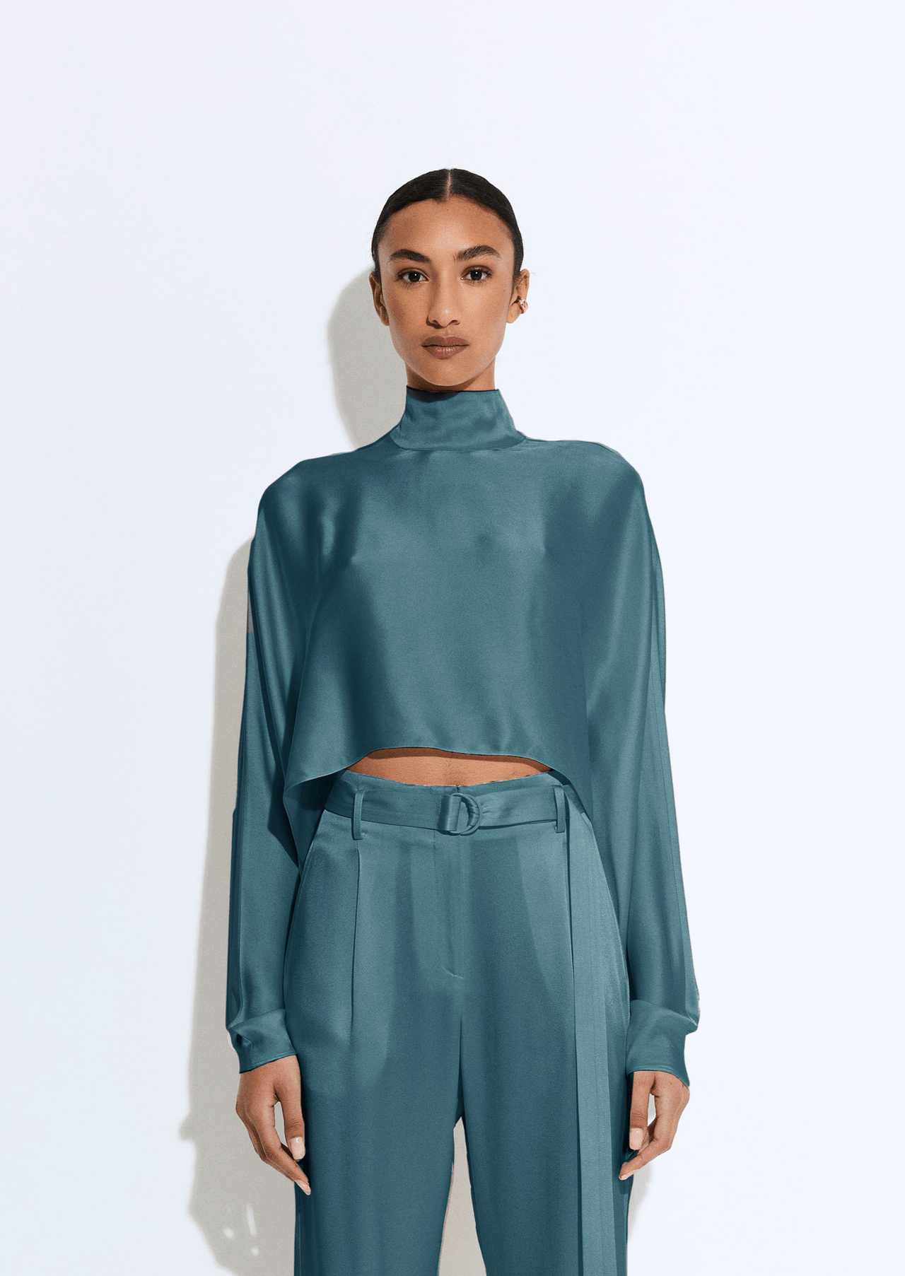 Satin Caftan Top - LAPOINTE