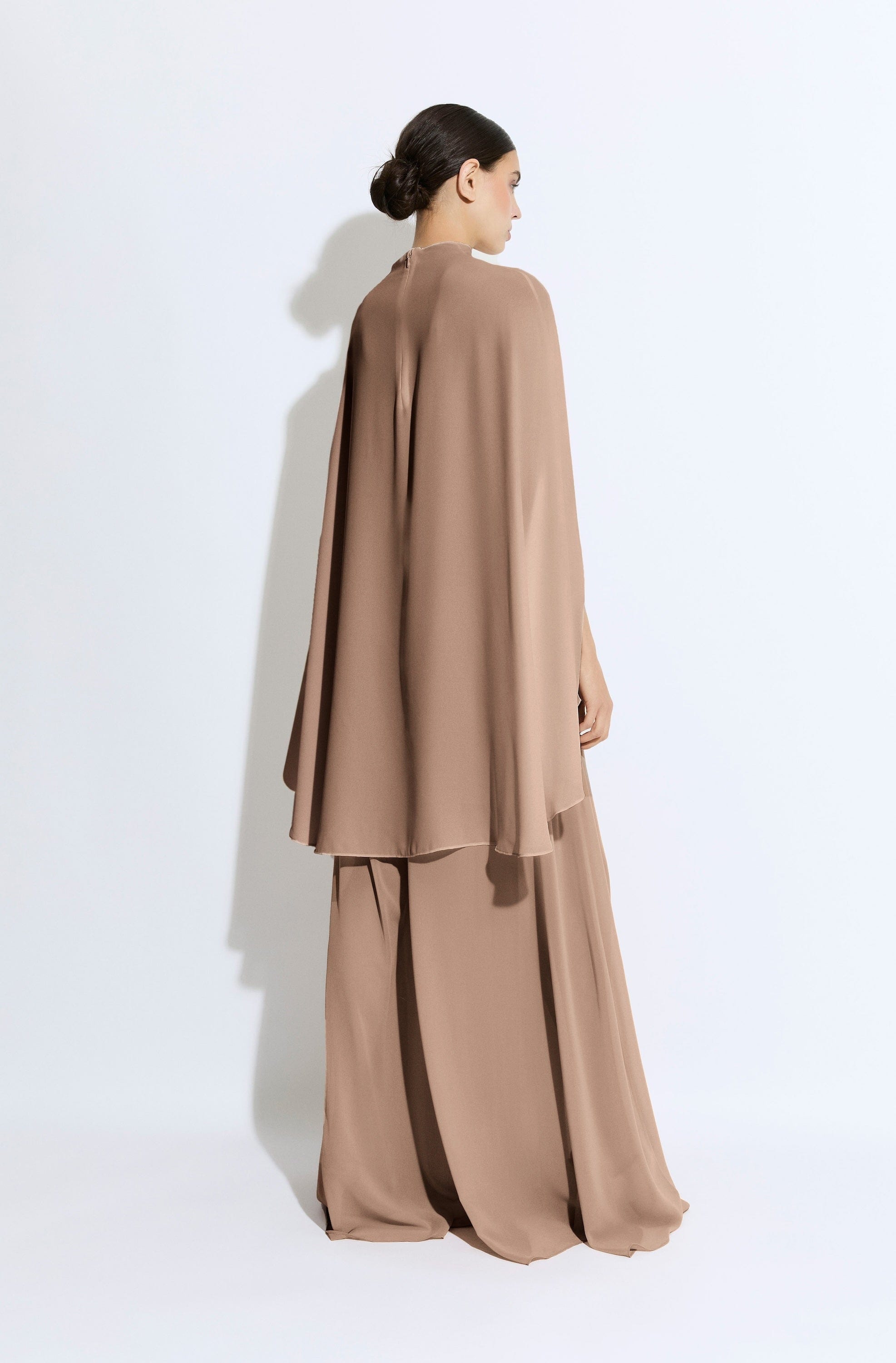 Lightweight Georgette Oversized Cape Tee - LAPOINTE