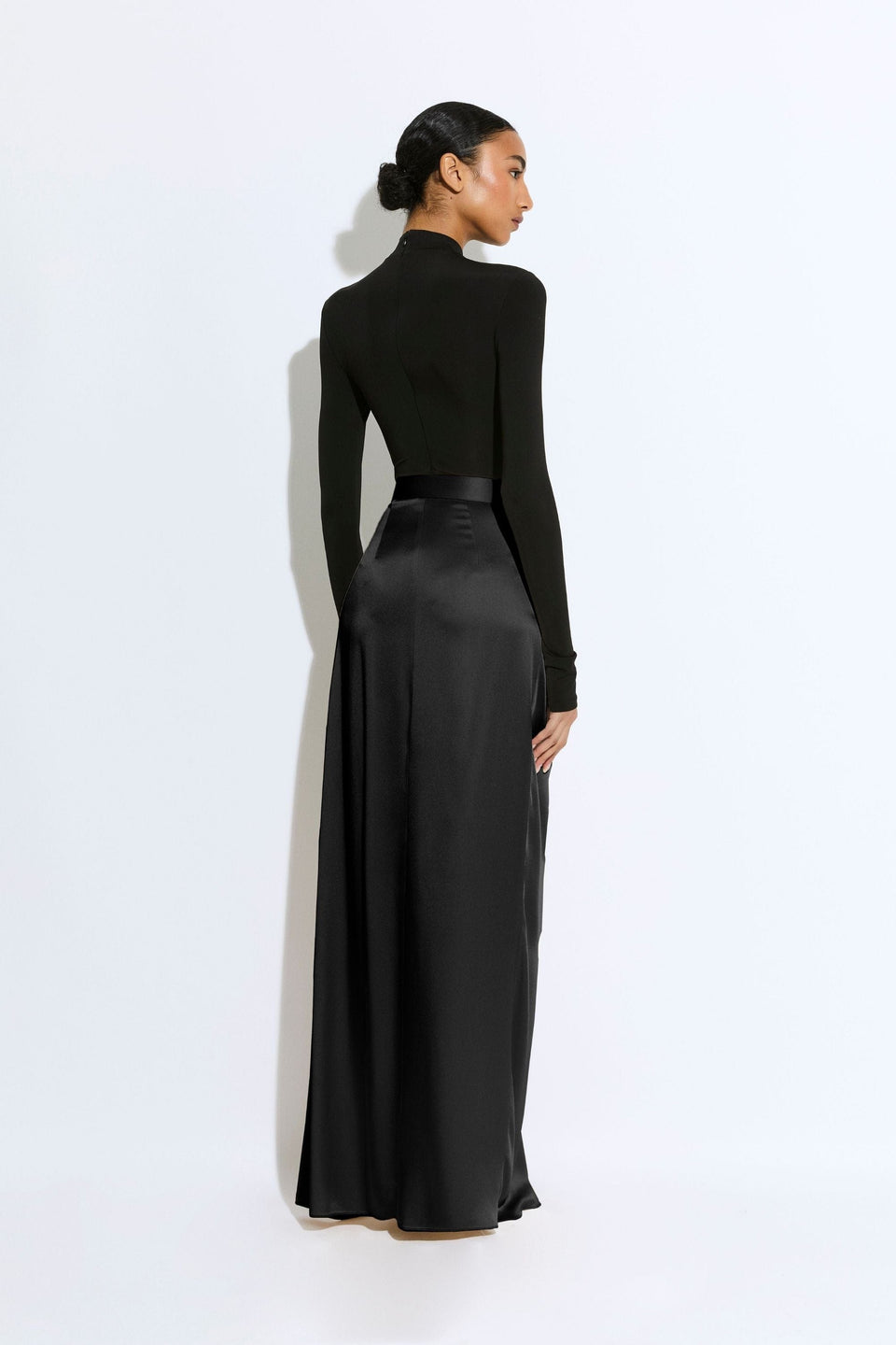 Satin Wrap Maxi Skirt - LAPOINTE