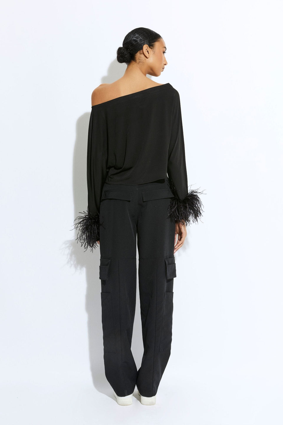 Stretch Drape Crepe Utility Pant - LAPOINTE