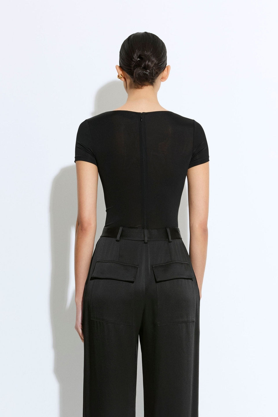Jersey Short Sleeve Boatneck Bodysuit - LAPOINTE