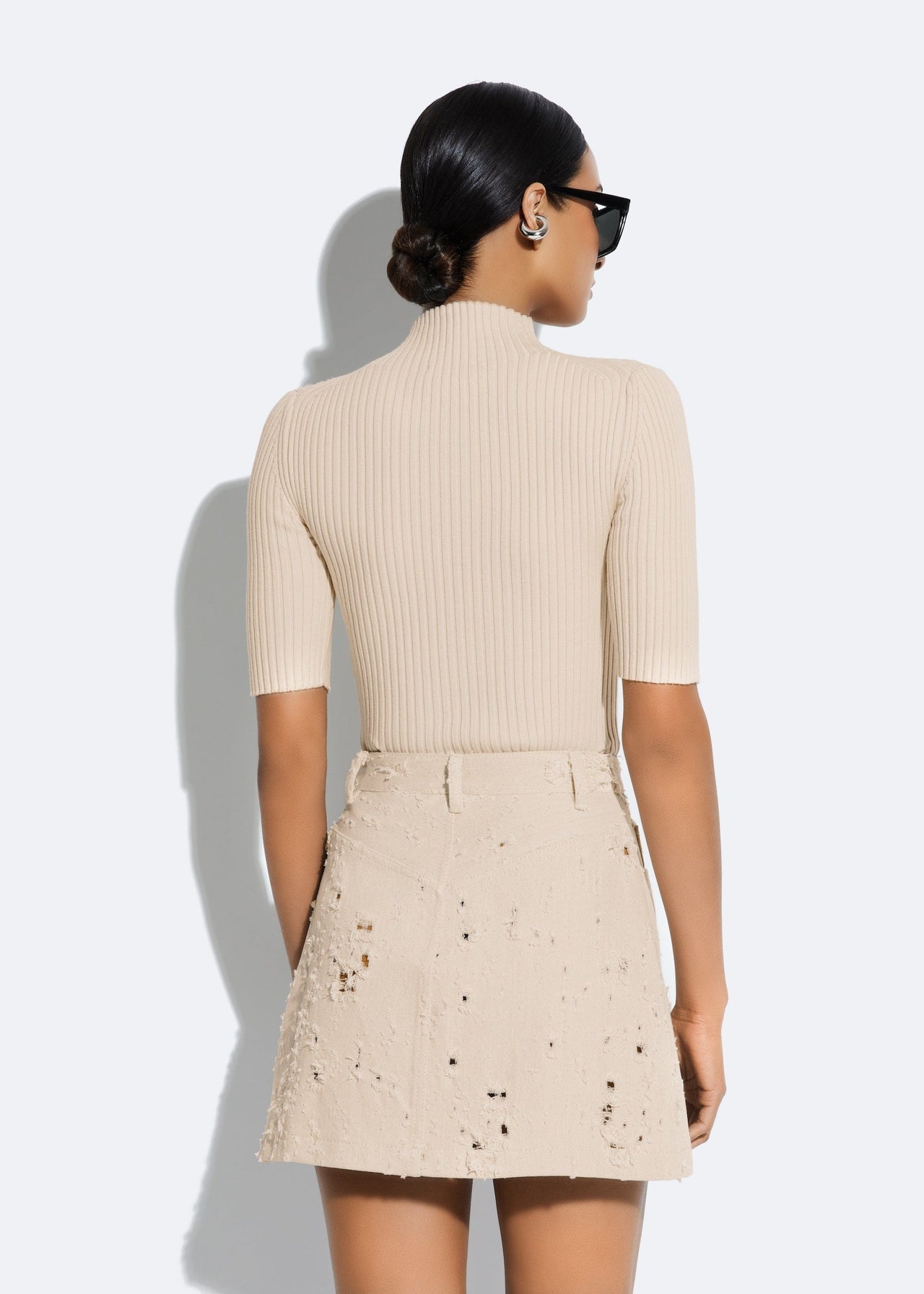 Cotton Wool Turtleneck Tee
