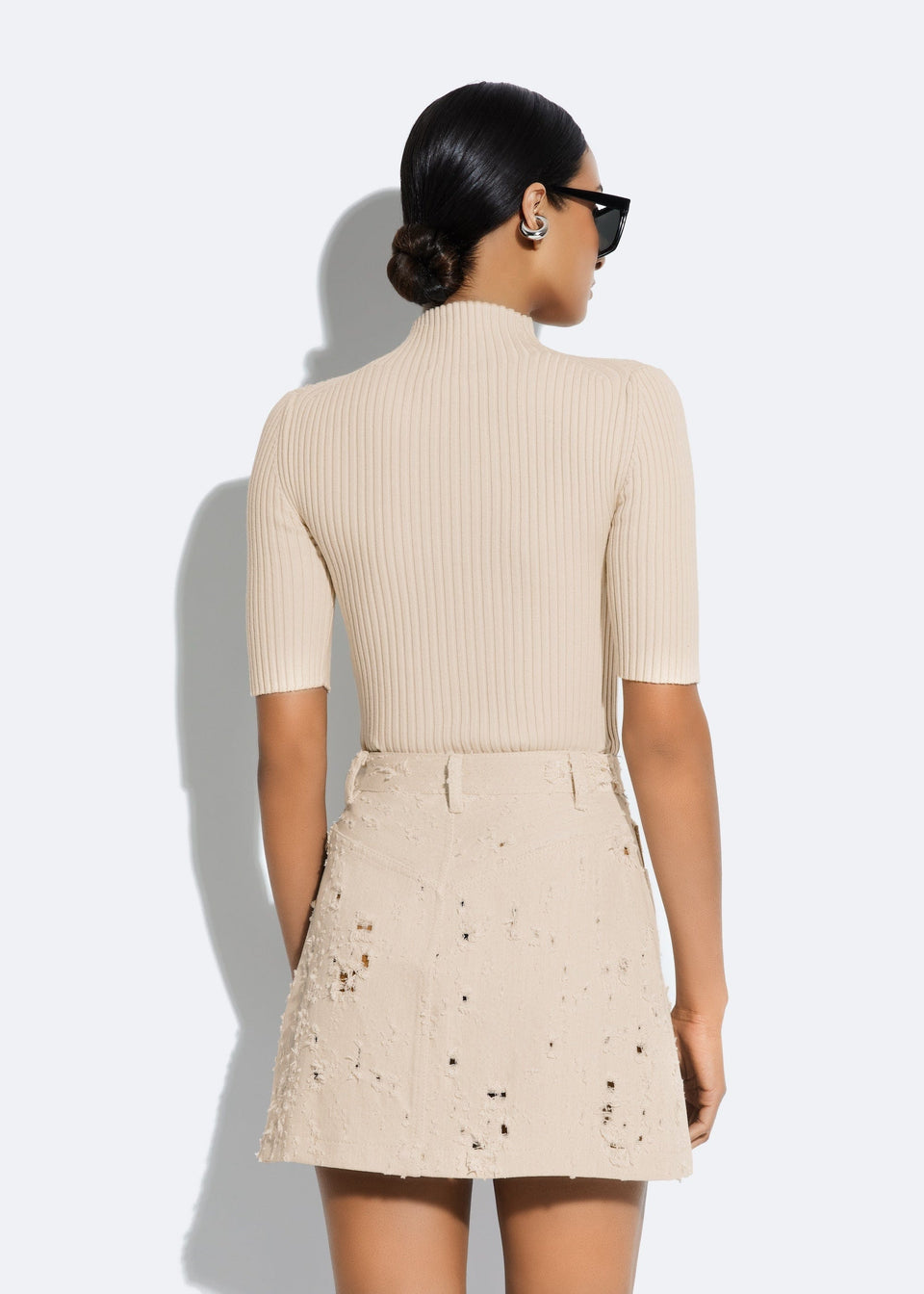 Cotton Wool Turtleneck Tee