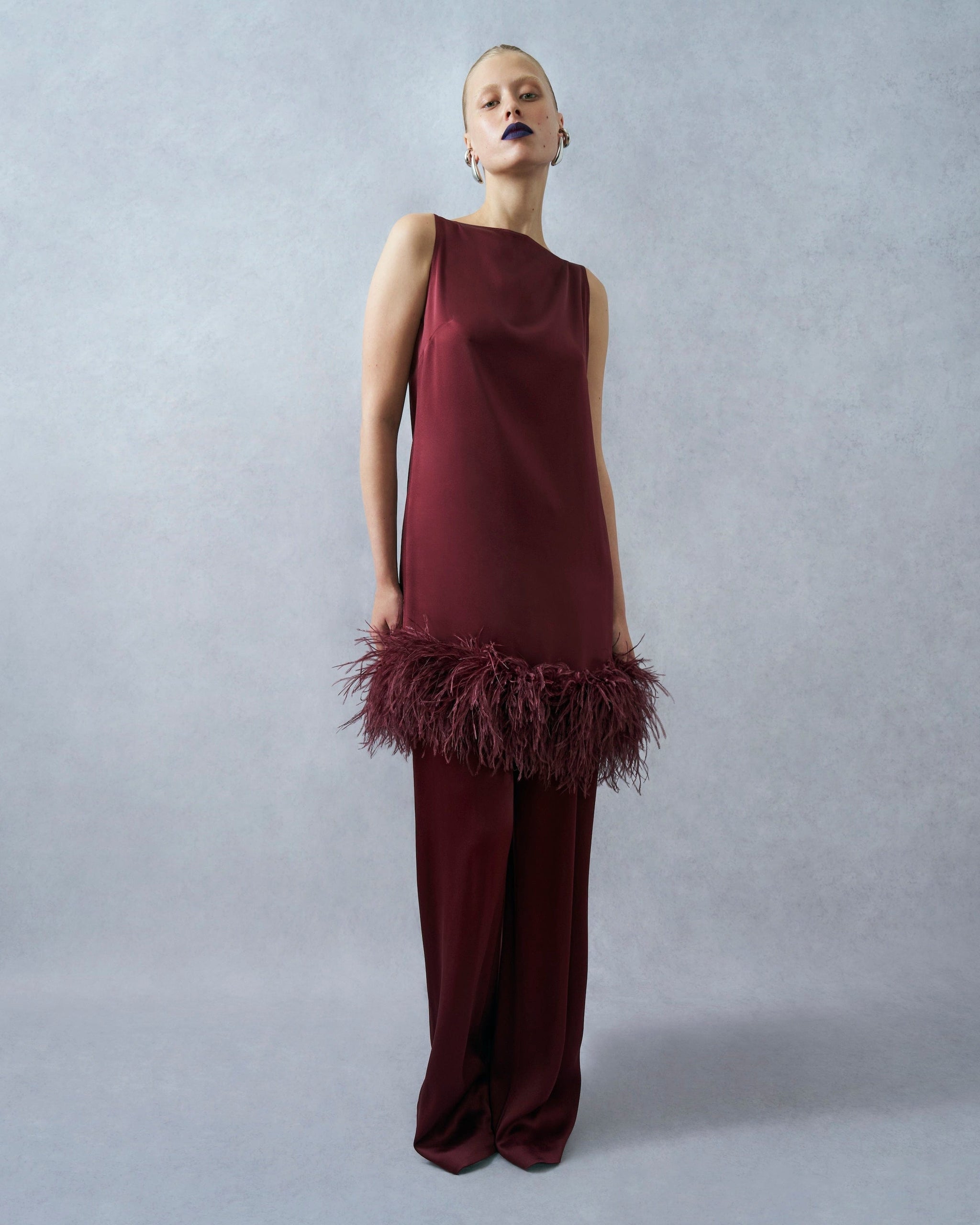 Satin Relaxed Pleated Pant - LAPOINTE