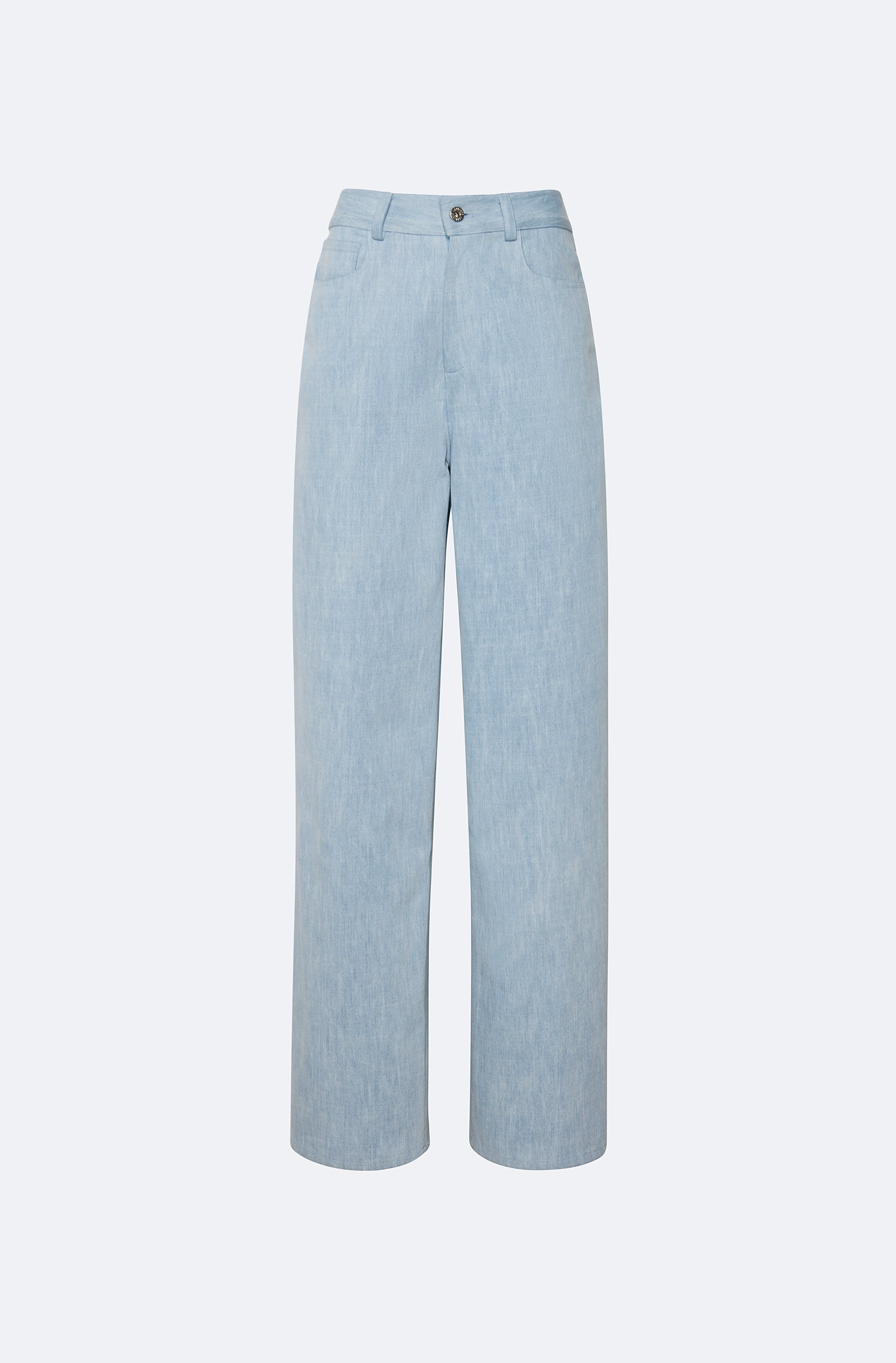Washed Denim Straight Leg Pant - LAPOINTE