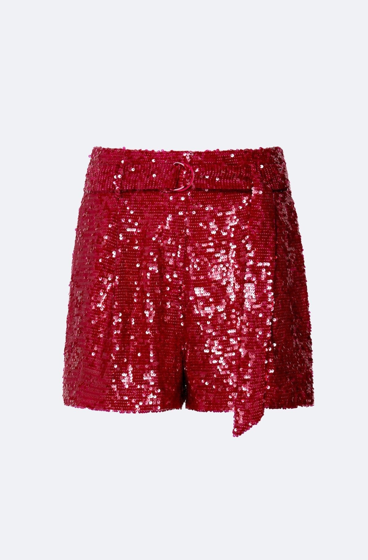 Sequin Belted Shorts - LAPOINTE