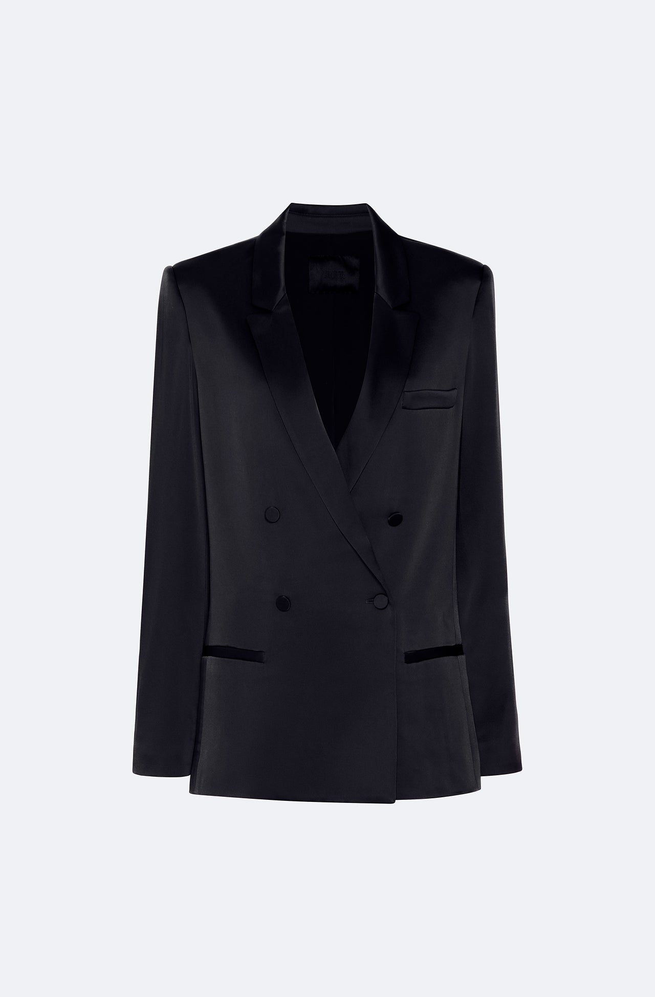 Satin Double Breasted Blazer - LAPOINTE