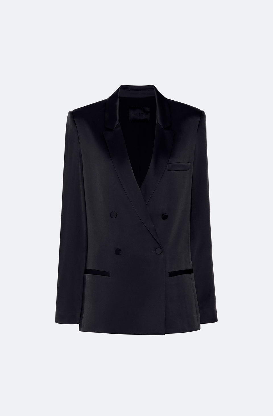 Satin Double Breasted Blazer - LAPOINTE