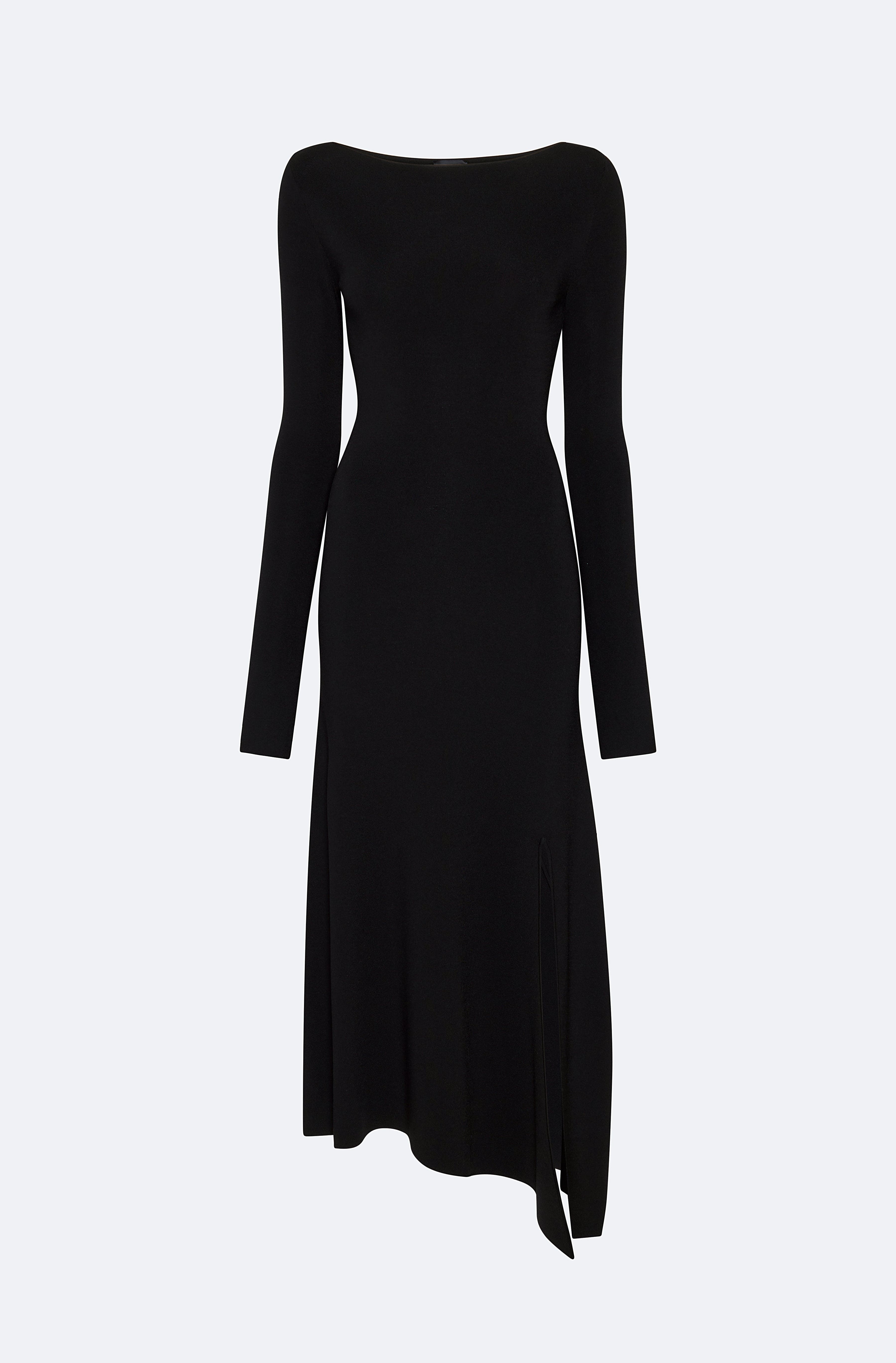 Viscose Boatneck Dress