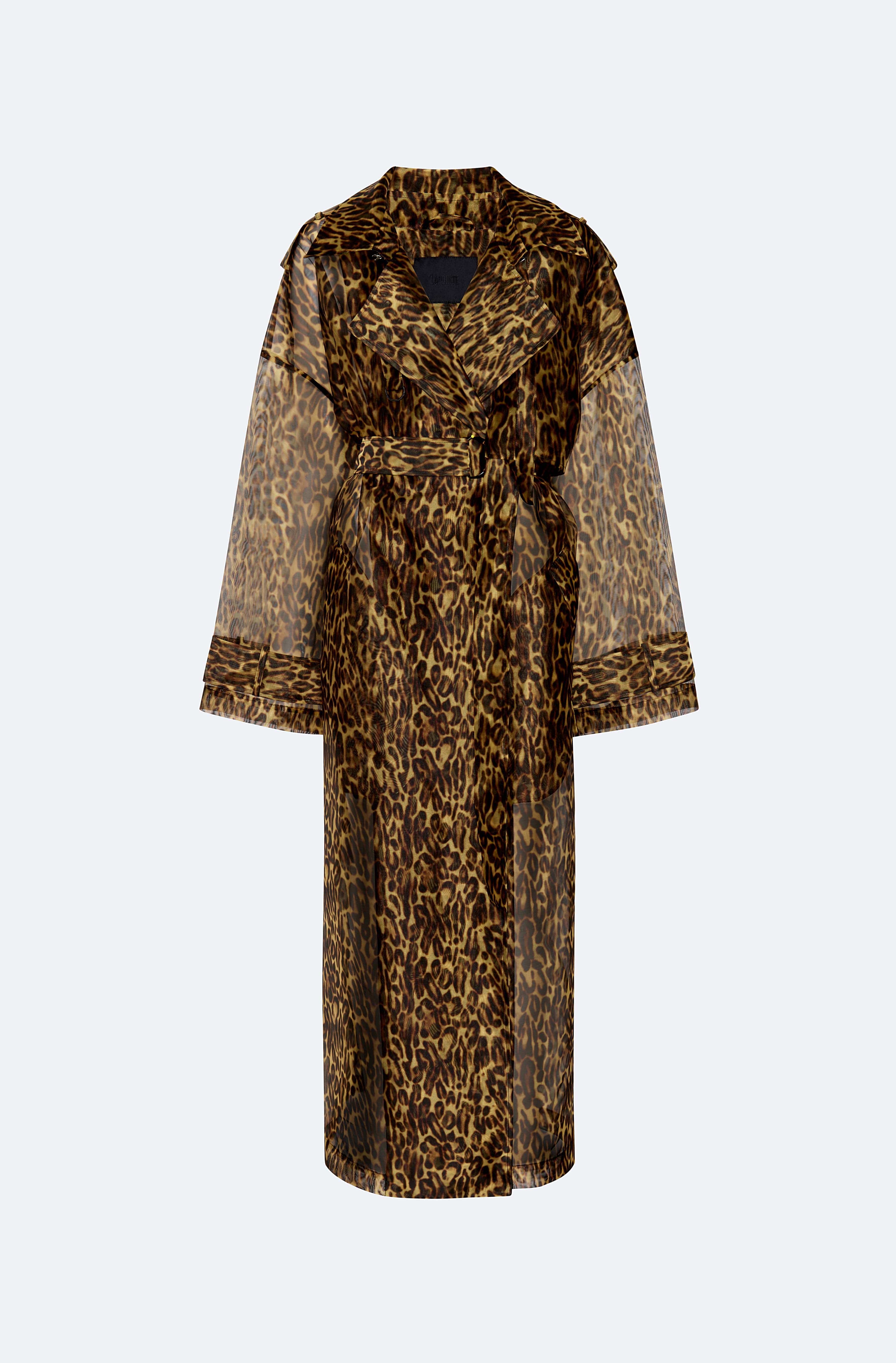 Organza Leopard Trench