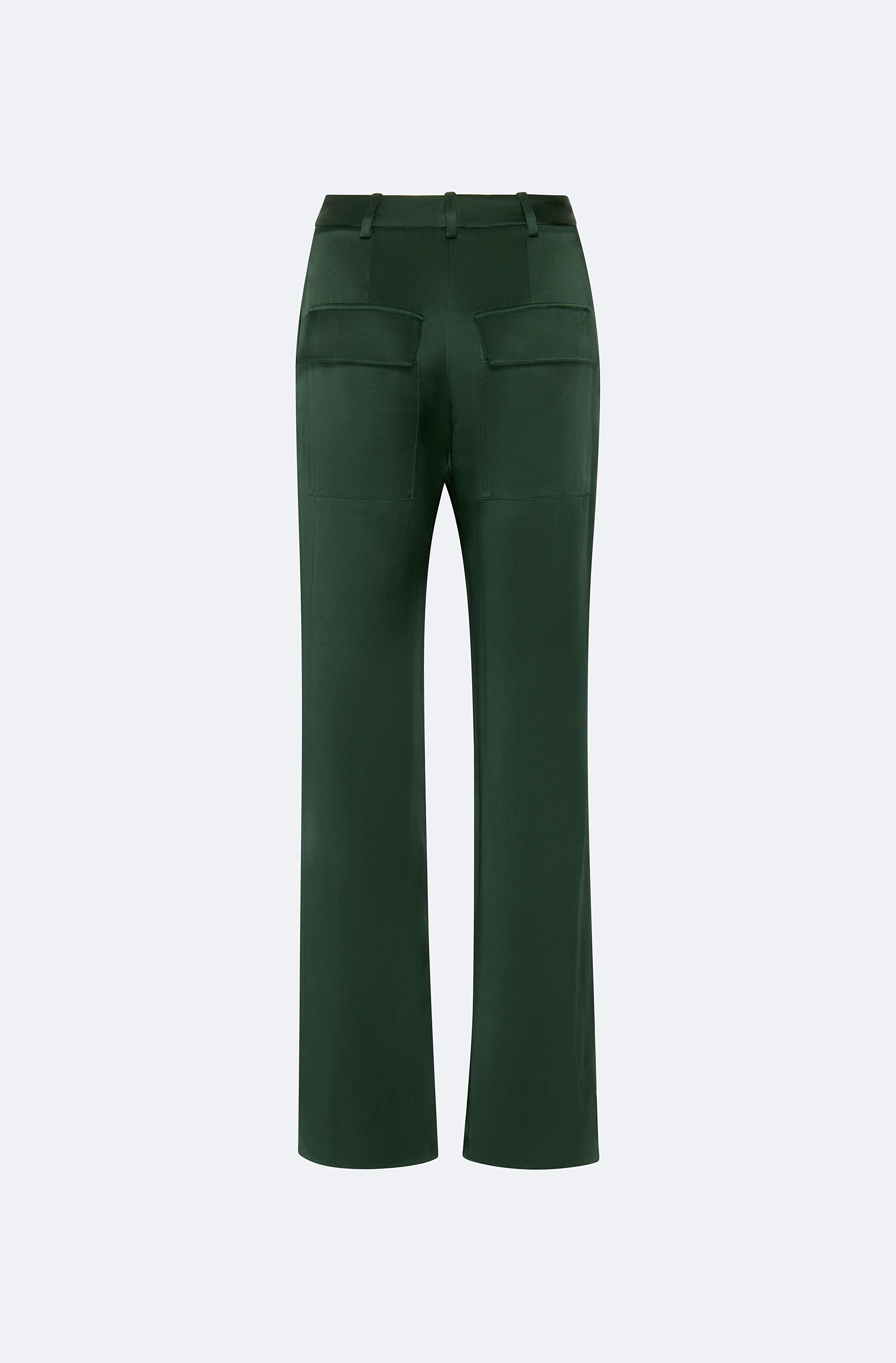 Satin Tapered Pleated Pant