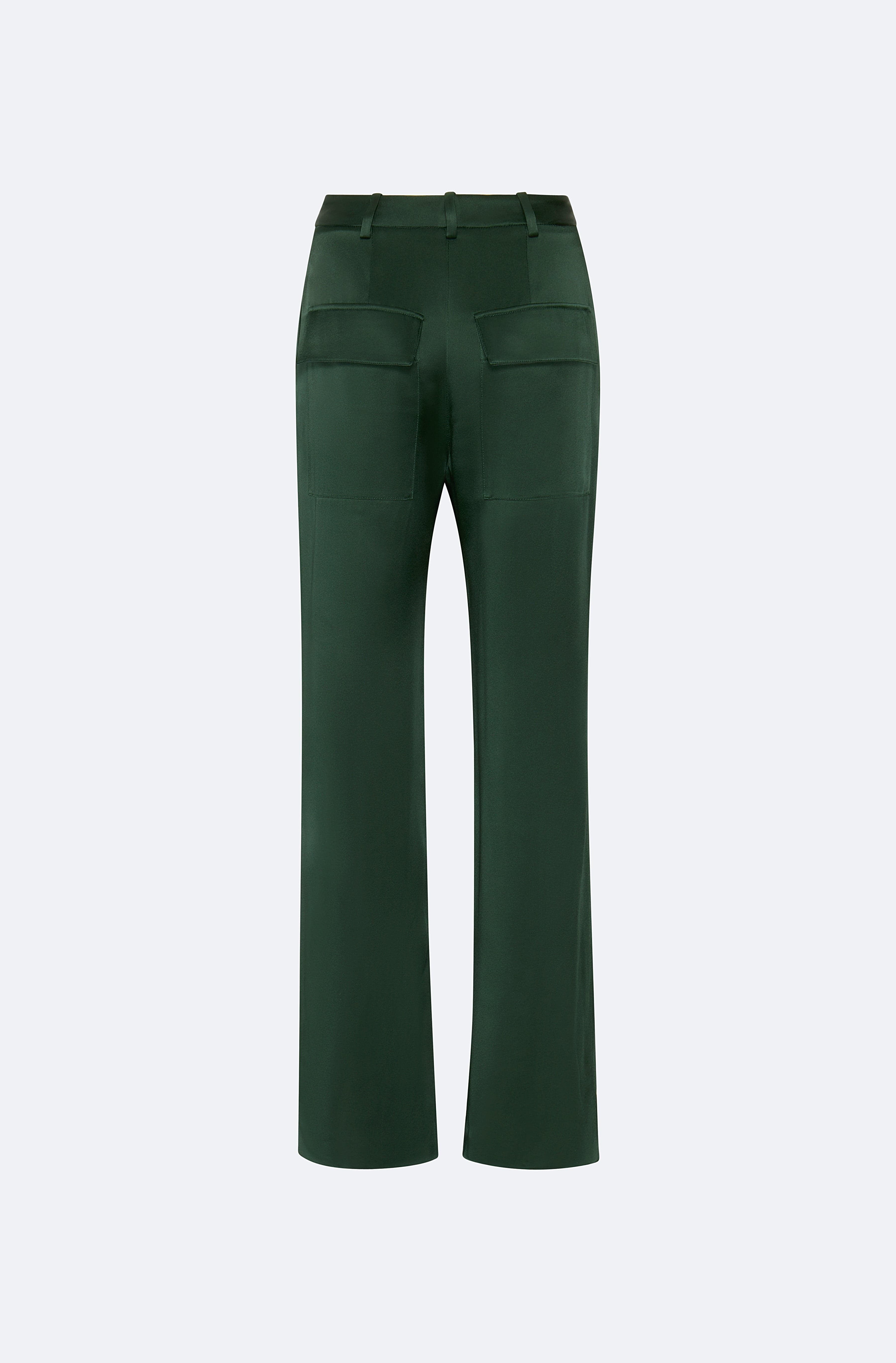 Satin Tapered Pleated Pant