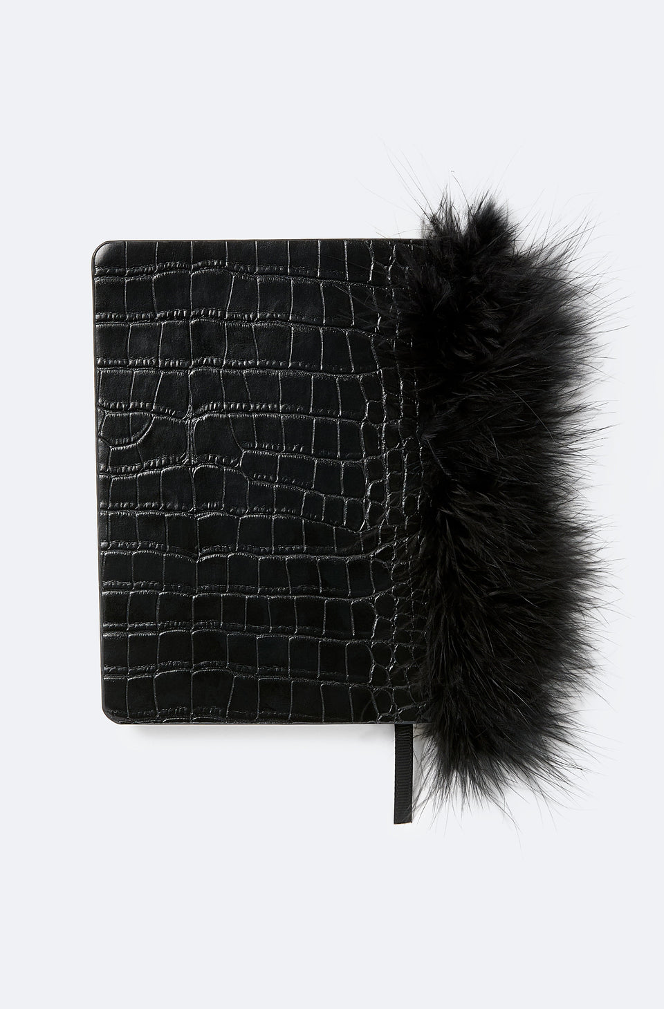 Notebook with Marabou Feathers