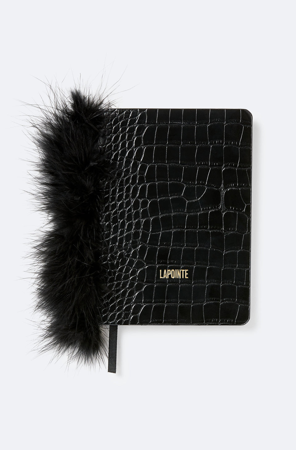 Notebook with Marabou Feathers