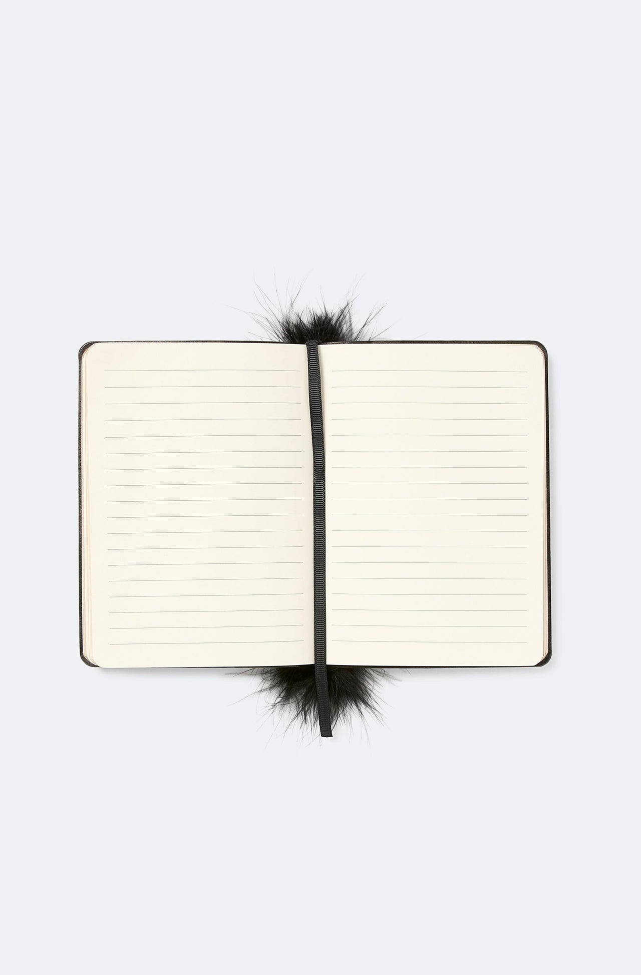 Notebook with Marabou Feathers