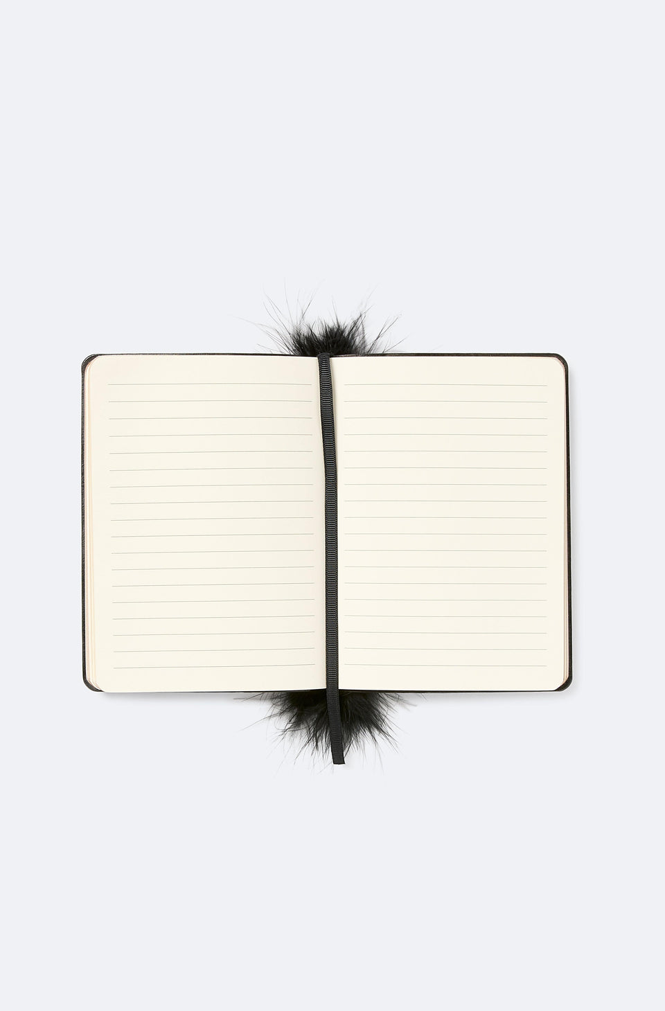 Notebook with Marabou Feathers