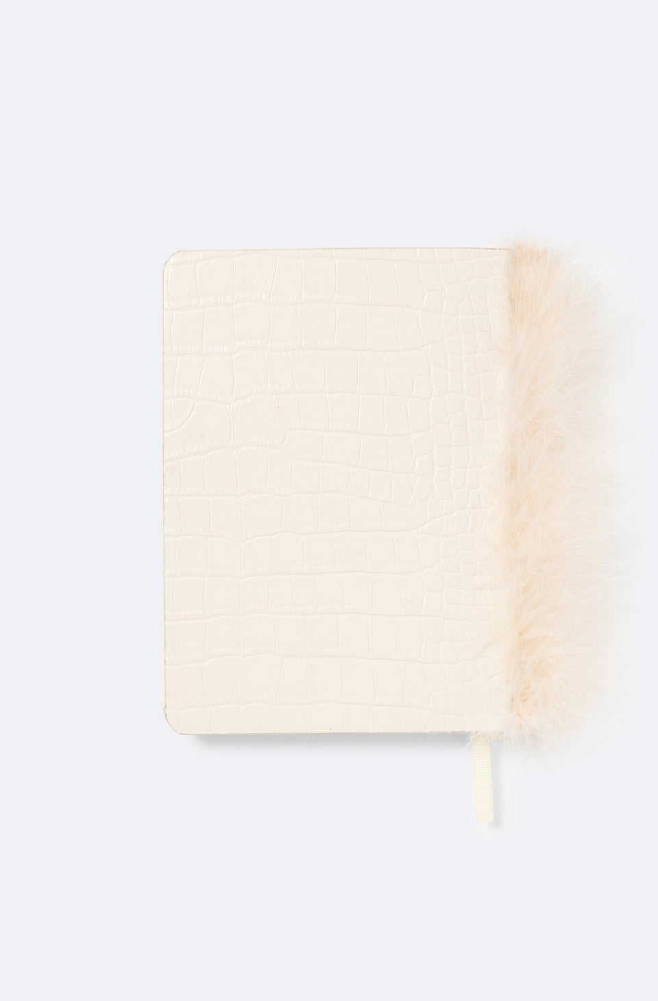 Notebook with Marabou Feathers