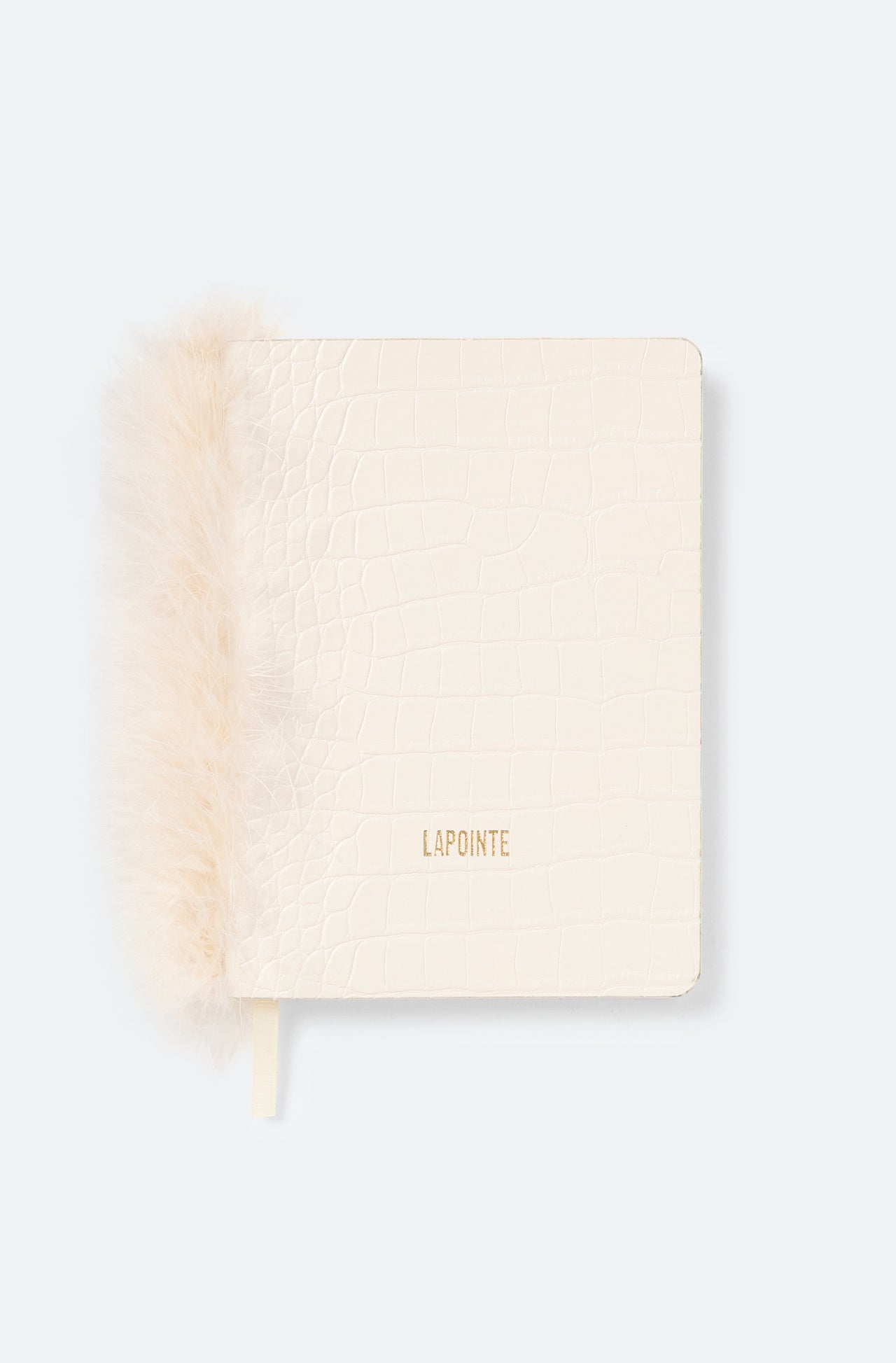 Notebook with Marabou Feathers