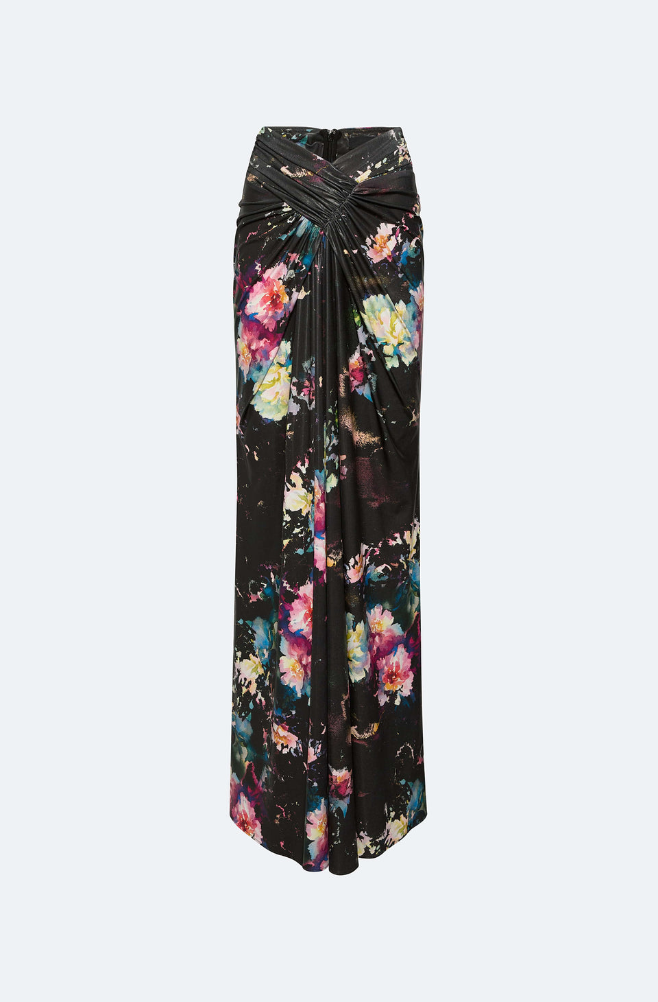 Floral Jersey Wrap Maxi Skirt - LAPOINTE