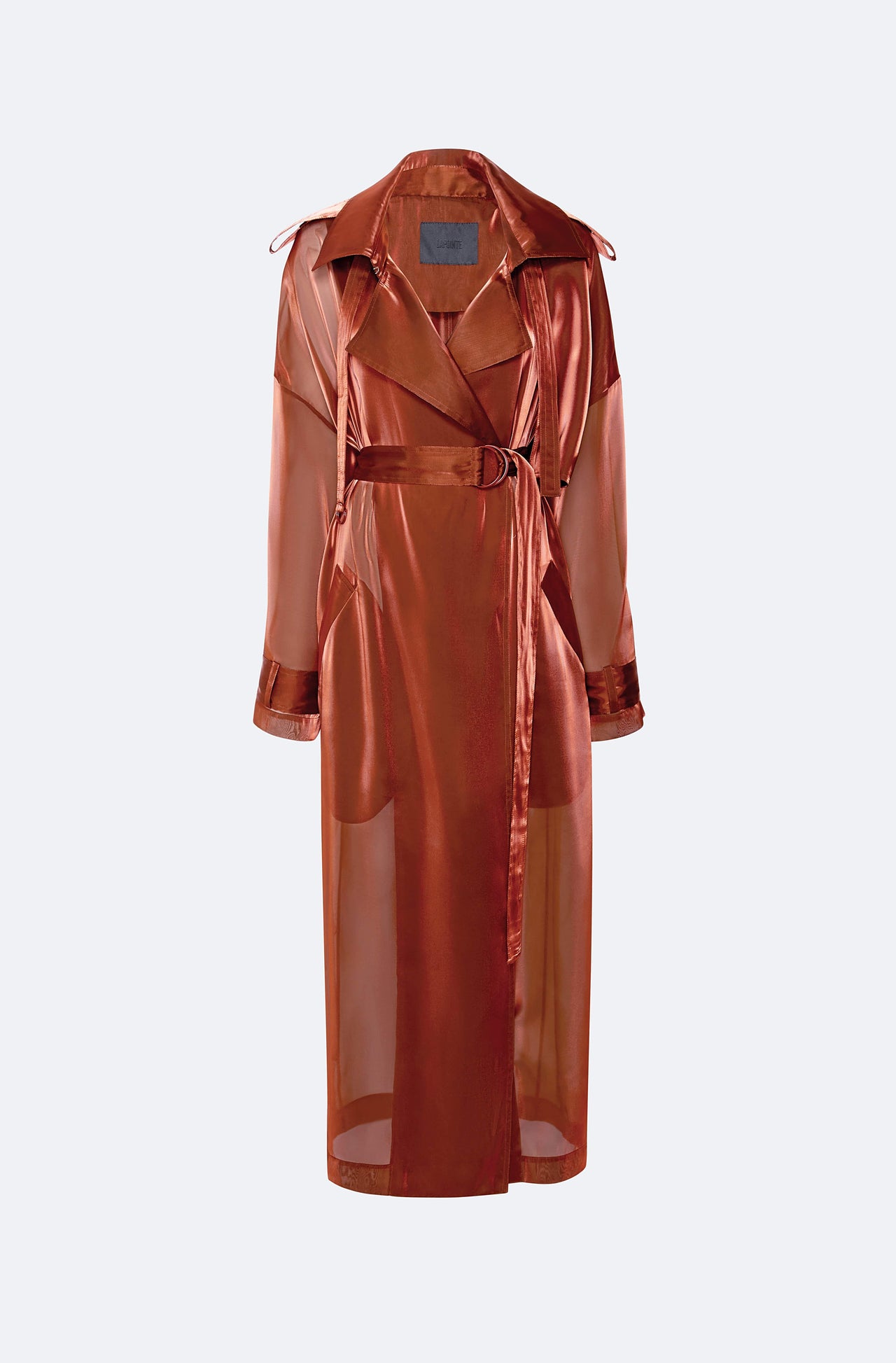 Metallic Organza Double Breasted Trench - LAPOINTE