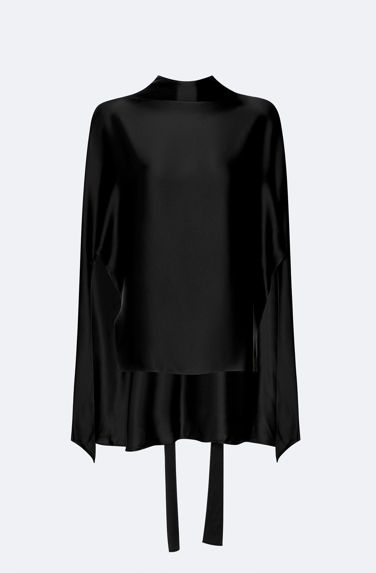 Satin Scarf Cape Top - LAPOINTE