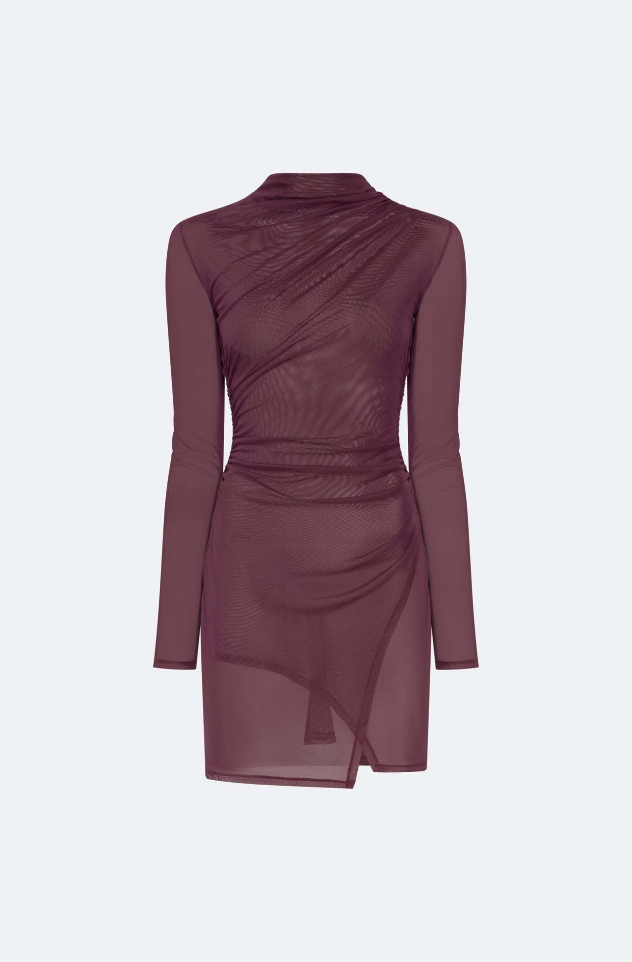 Mesh Draped Mini Dress - LAPOINTE