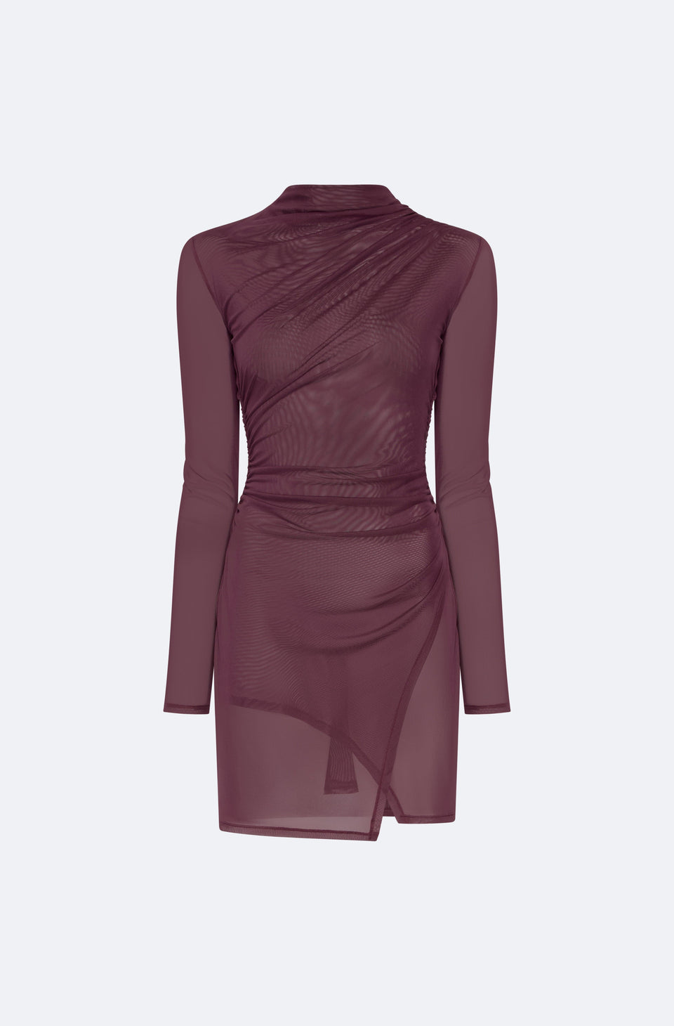 Mesh Draped Mini Dress - LAPOINTE