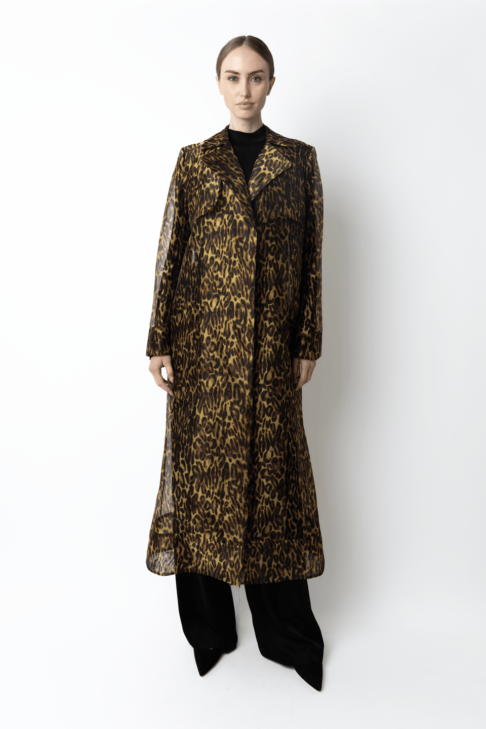 Leopard Organza Sheer Duster - LAPOINTE