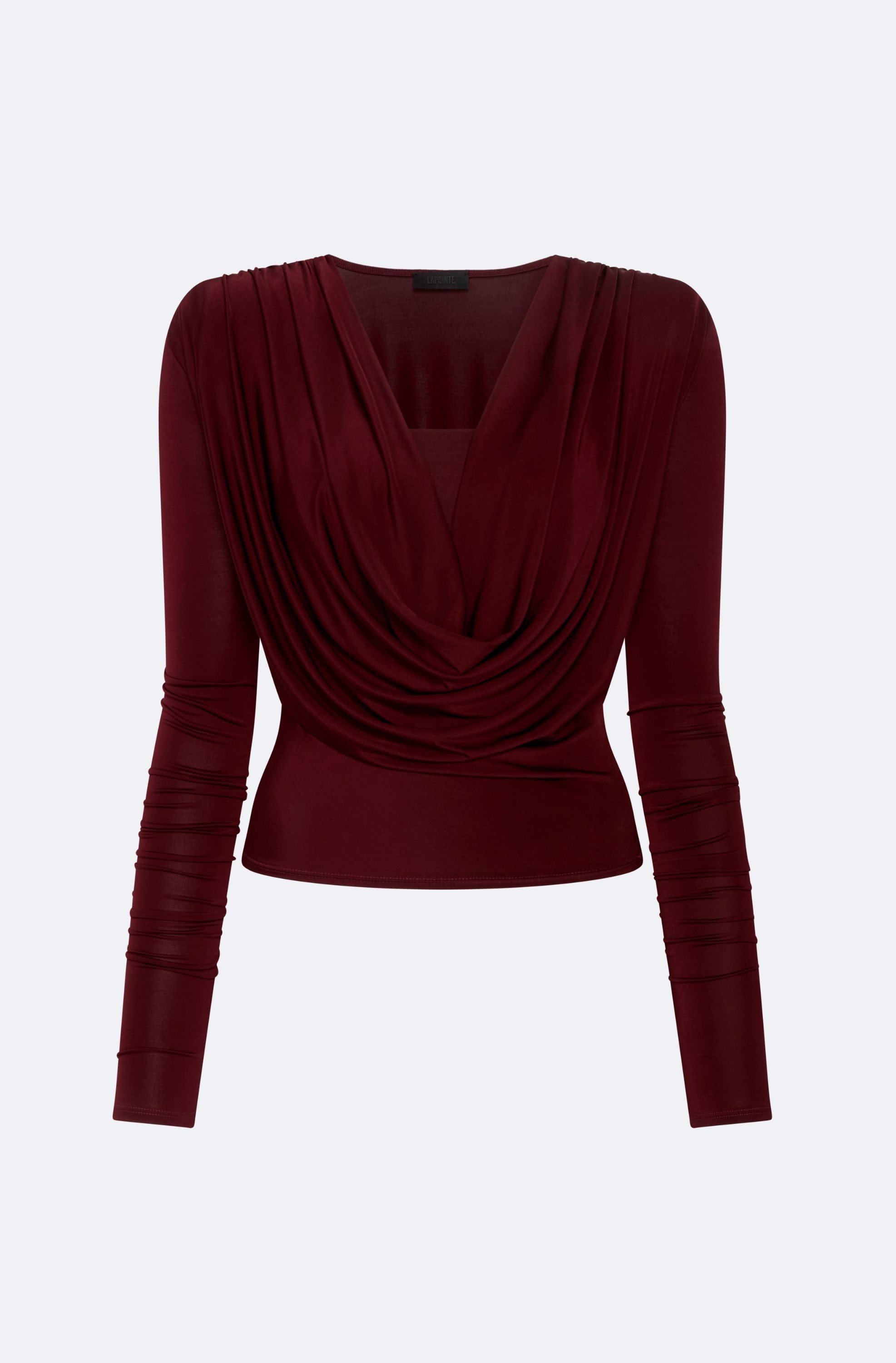 Jersey Cowl Neck Bandeau Top - LAPOINTE