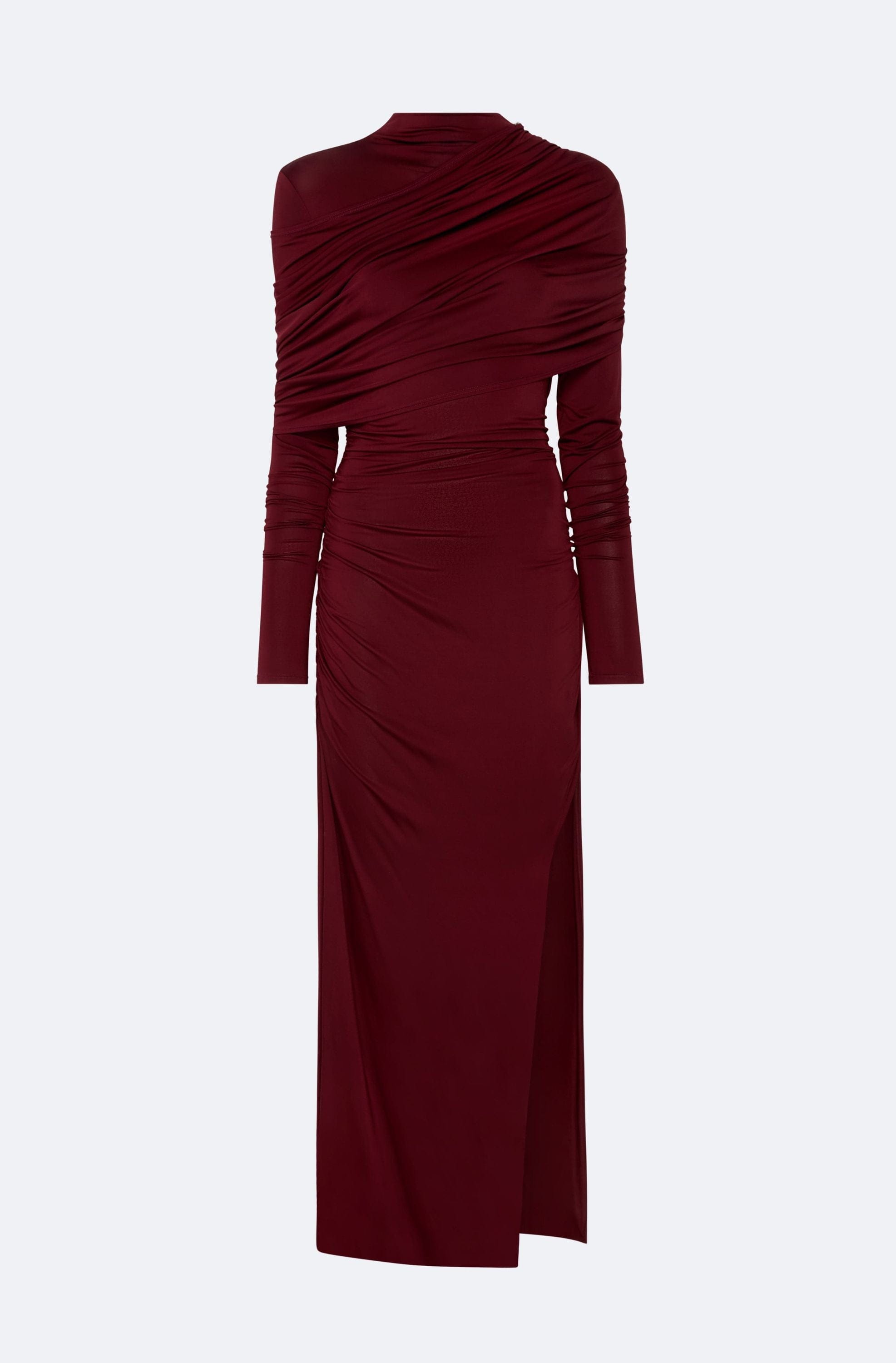 Jersey Asymmetrical Shawl Draped Gown - LAPOINTE