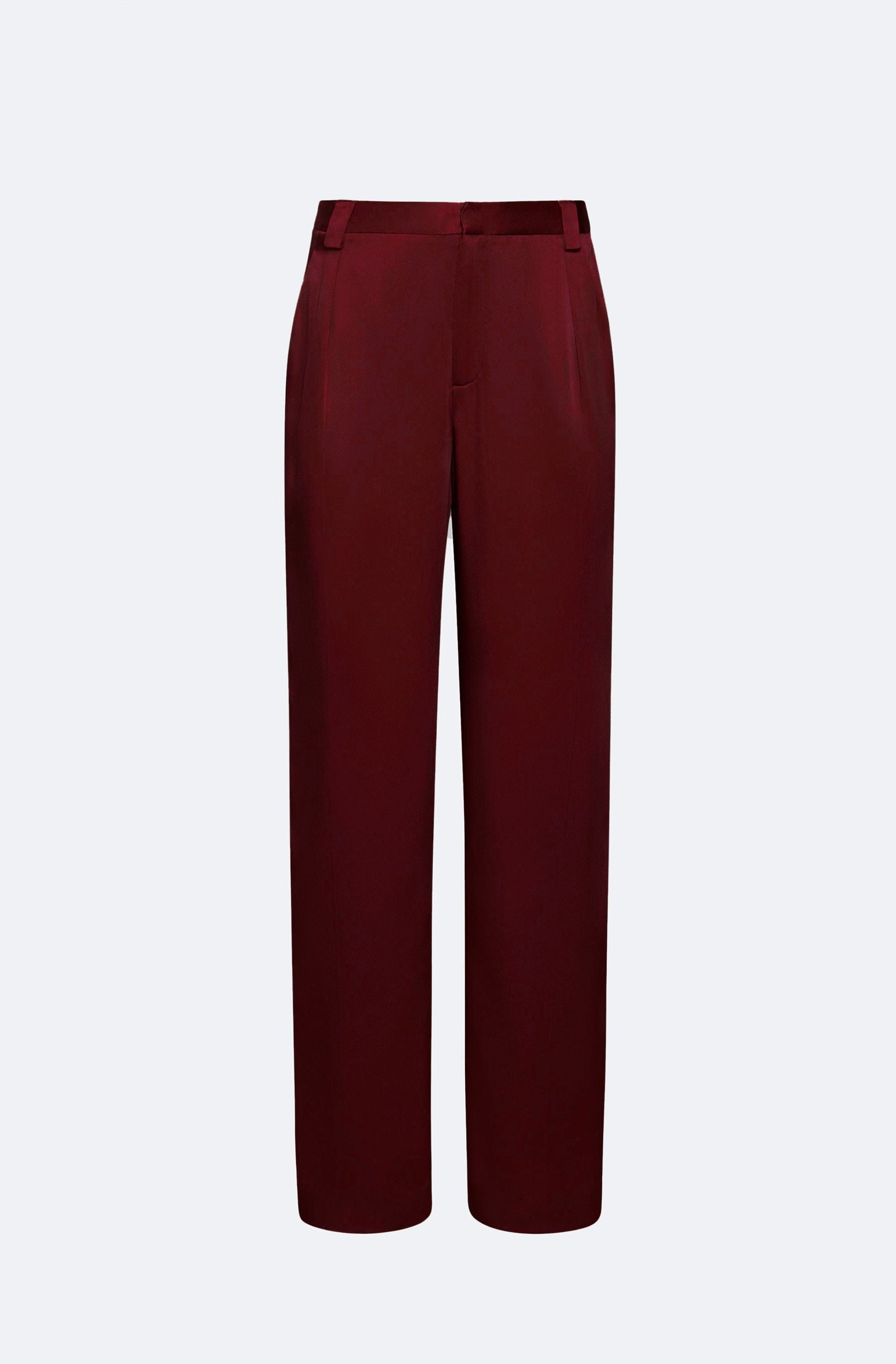 Satin Relaxed Pleated Pant - LAPOINTE