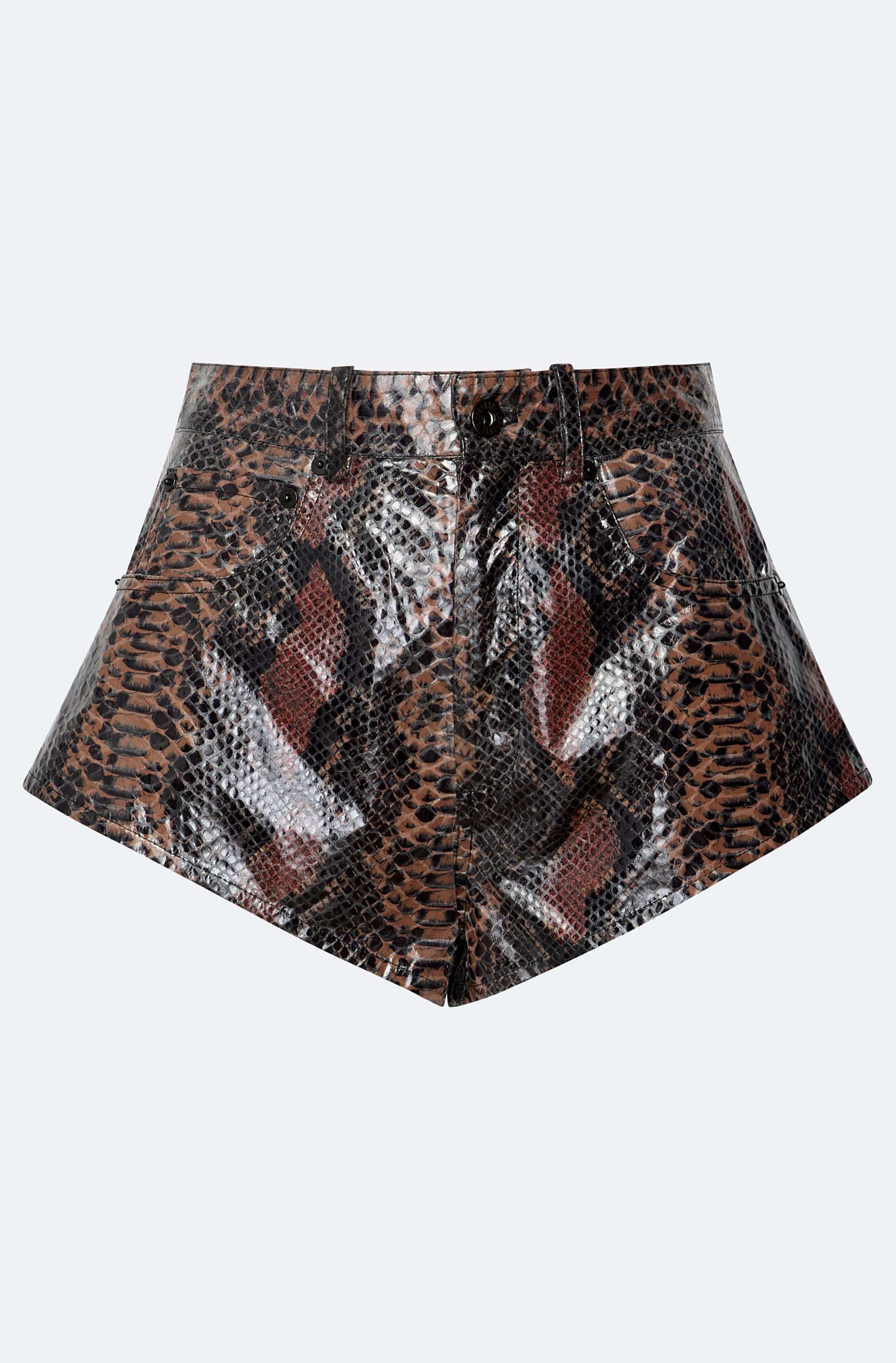 Laminated Snake Mini Short - LAPOINTE