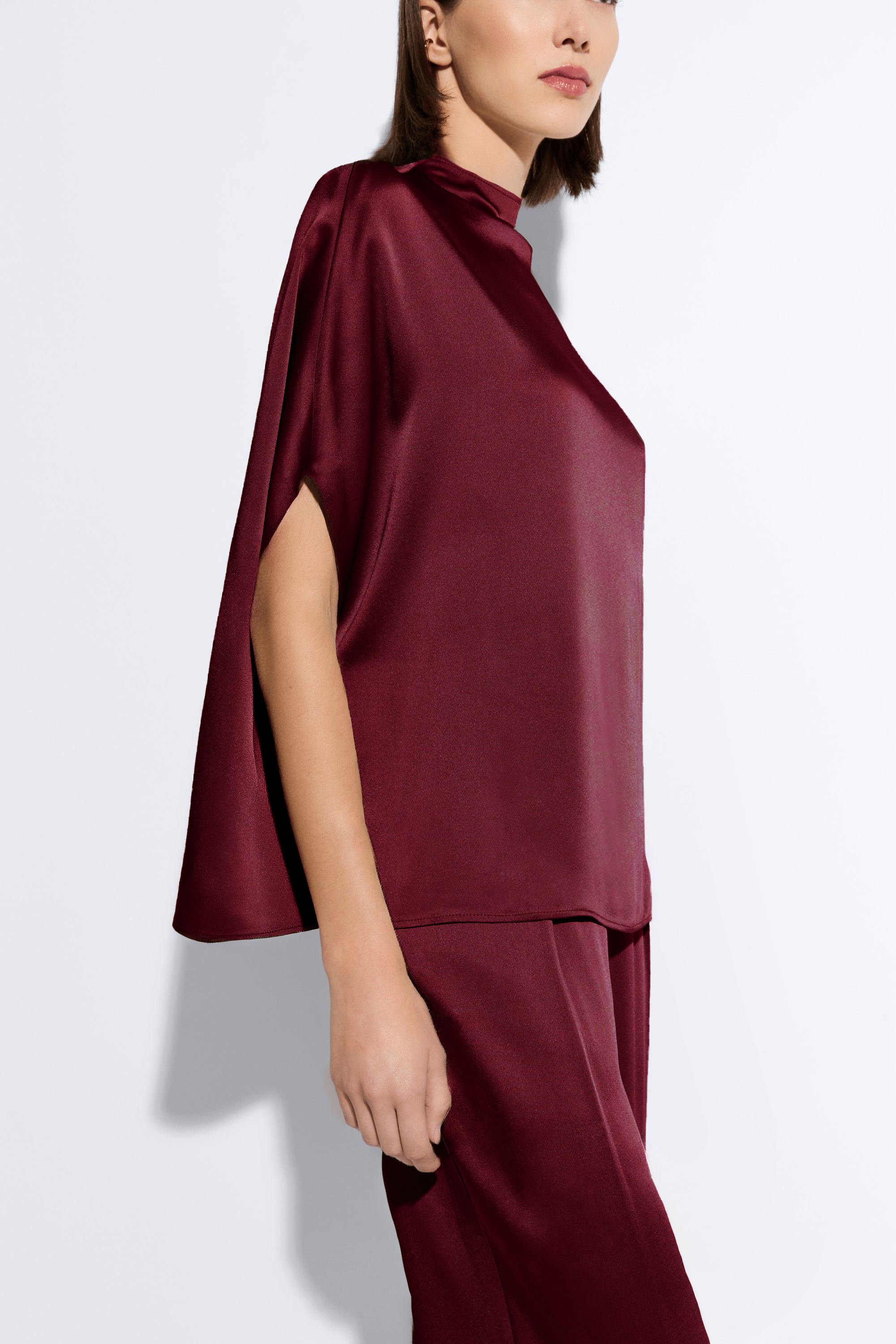 Satin Cape Tee - LAPOINTE