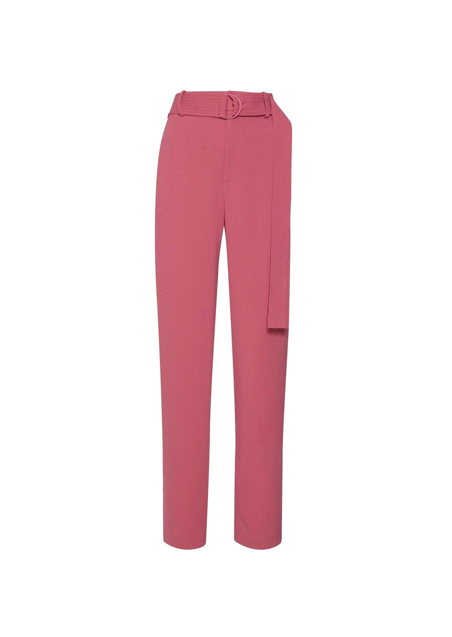 Pebble Crepe Belted Trouser - LAPOINTE