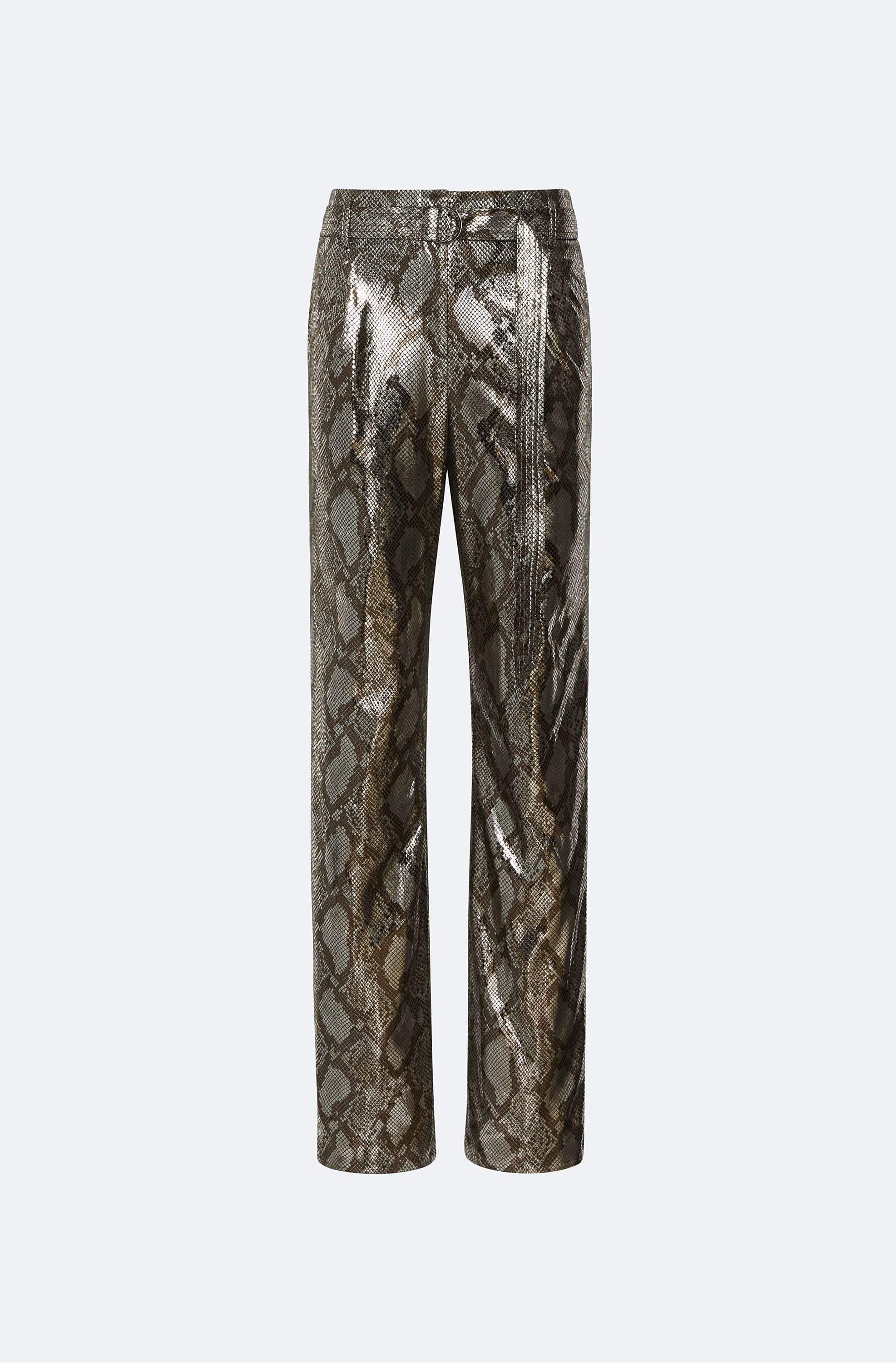 Metal Snake Belted Pant - LAPOINTE