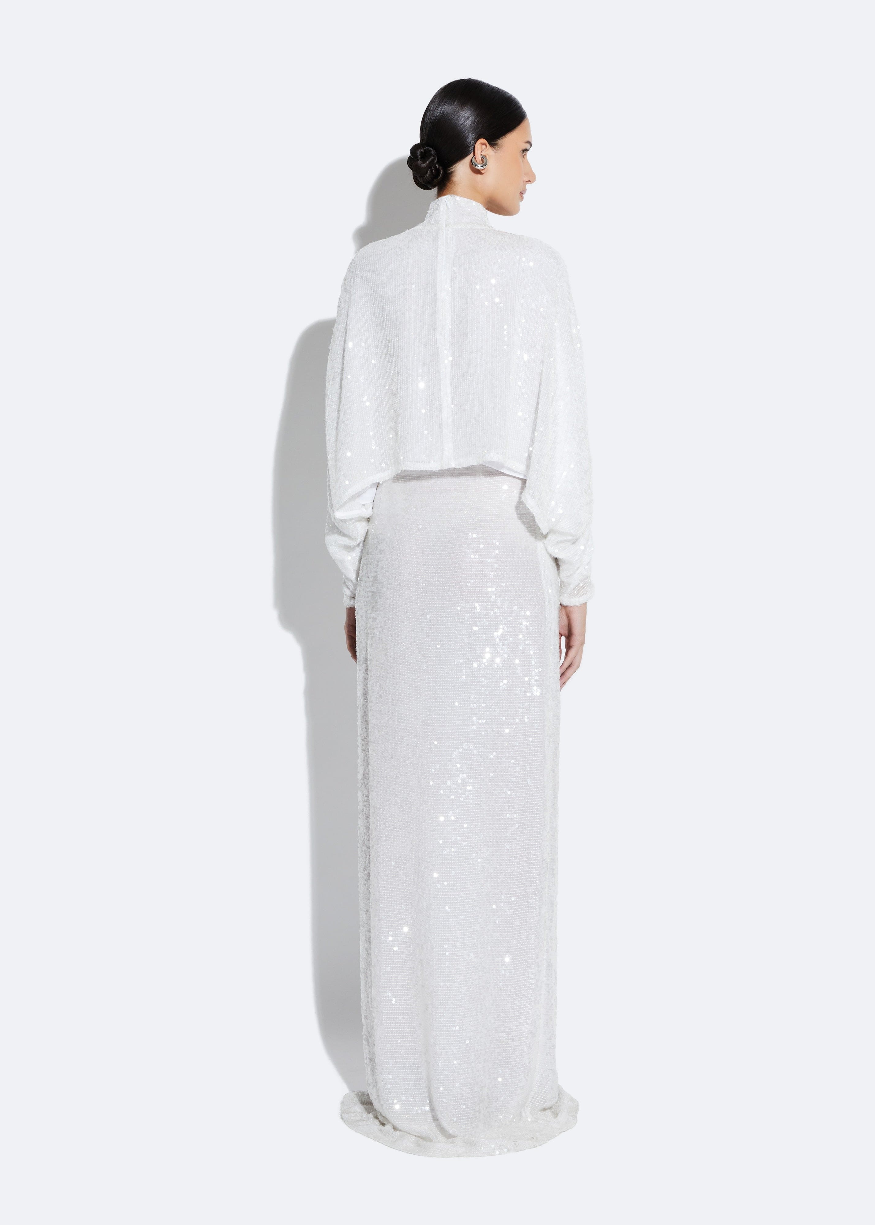 Sequin Maxi Skirt