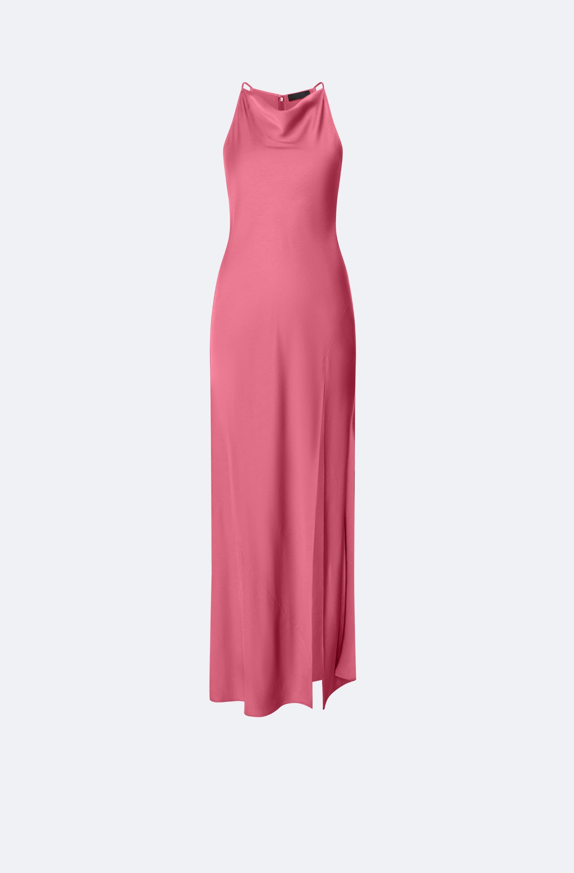 Lightweight Satin Halter Gown - LAPOINTE
