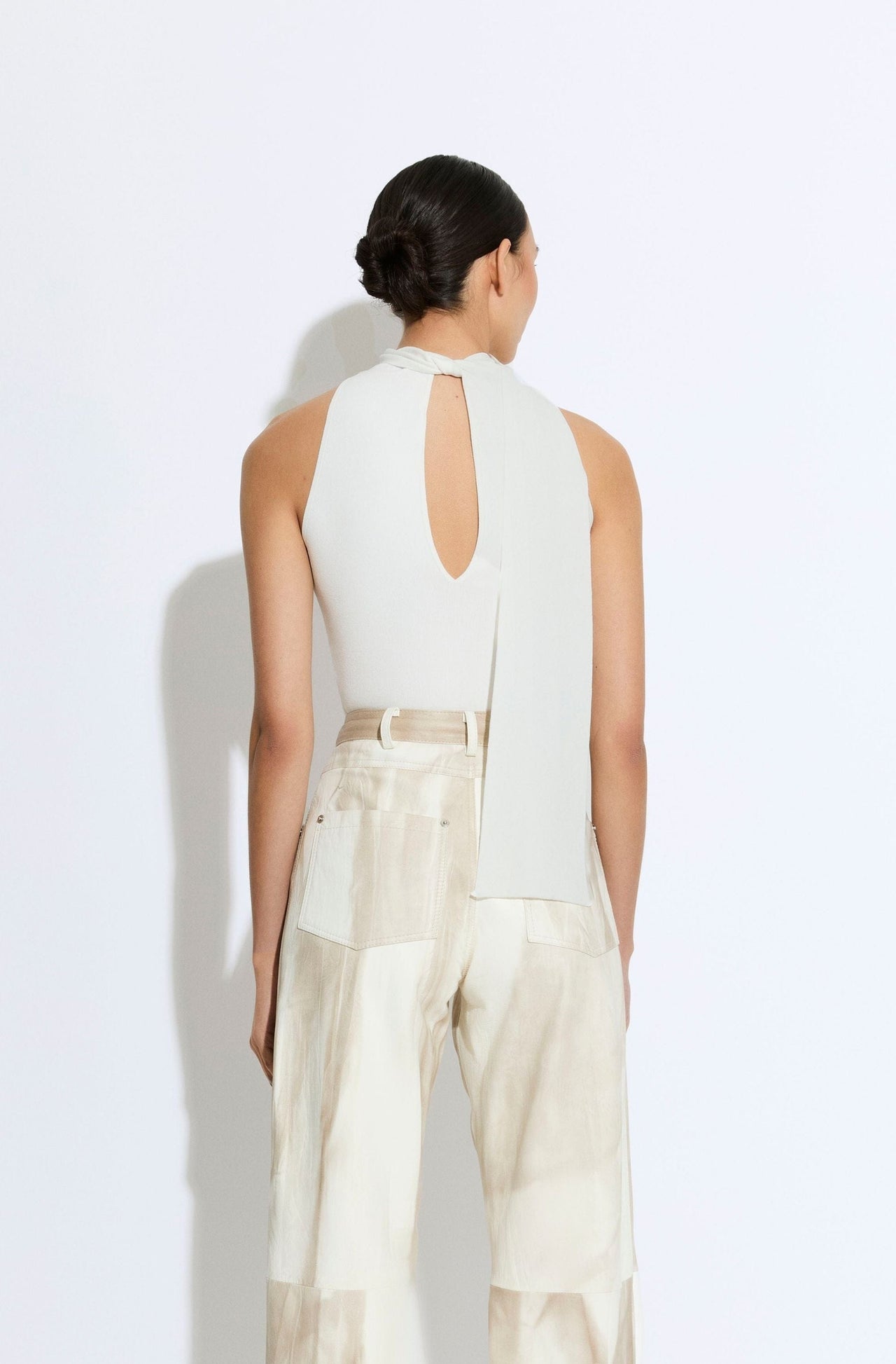 Matte Viscose Halterneck Top