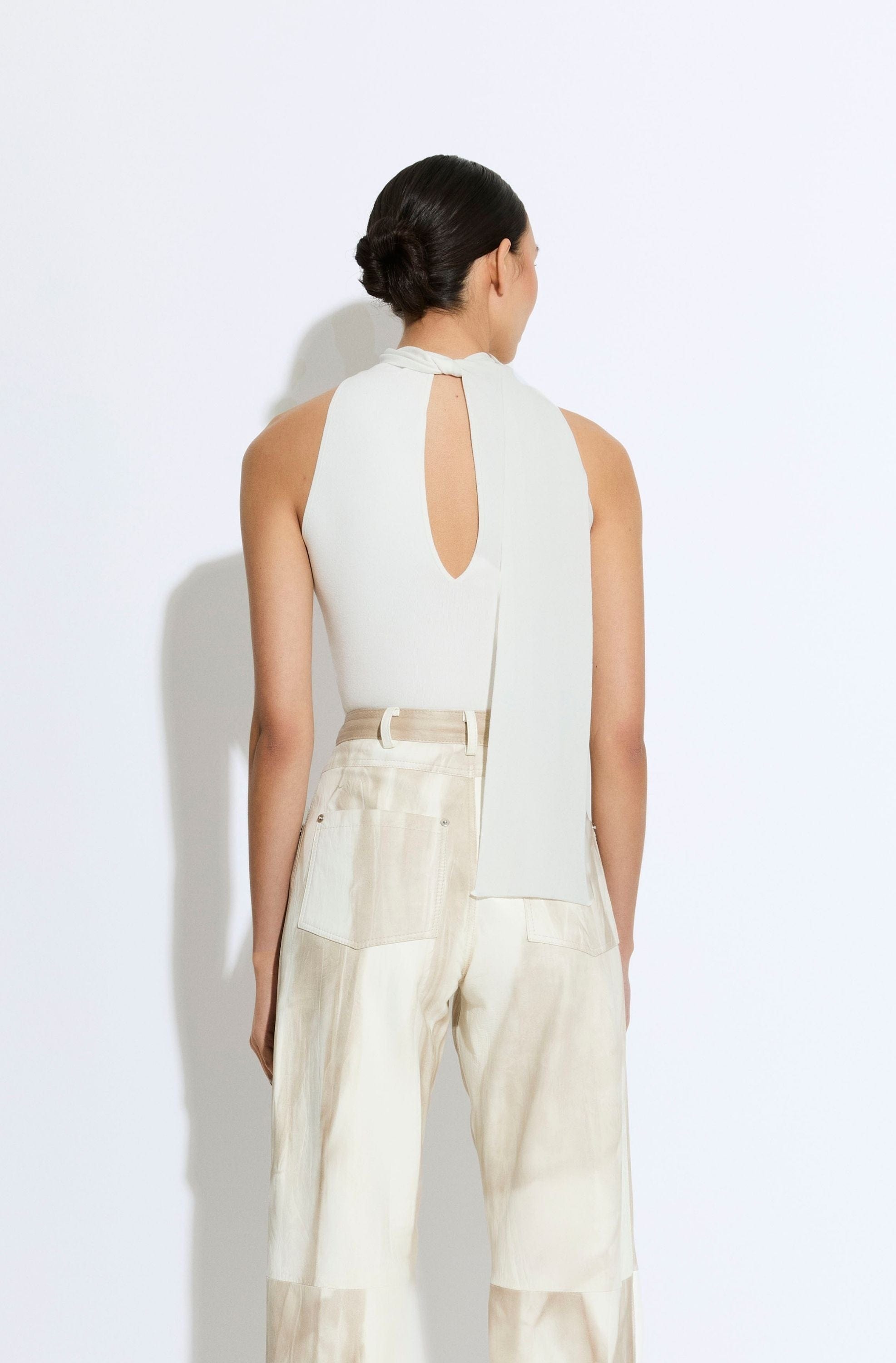 Matte Viscose Halterneck Top