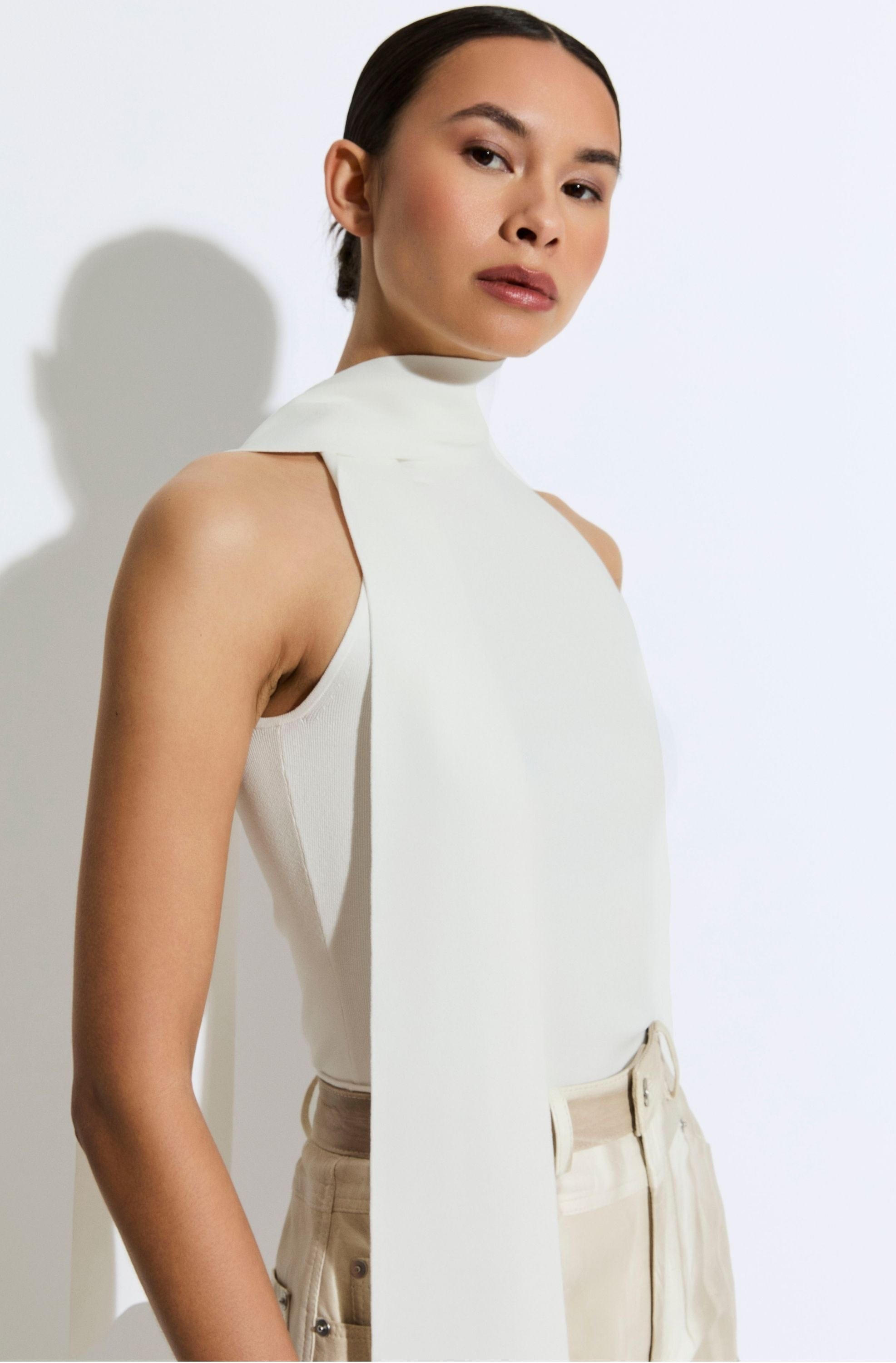 Matte Viscose Halterneck Top