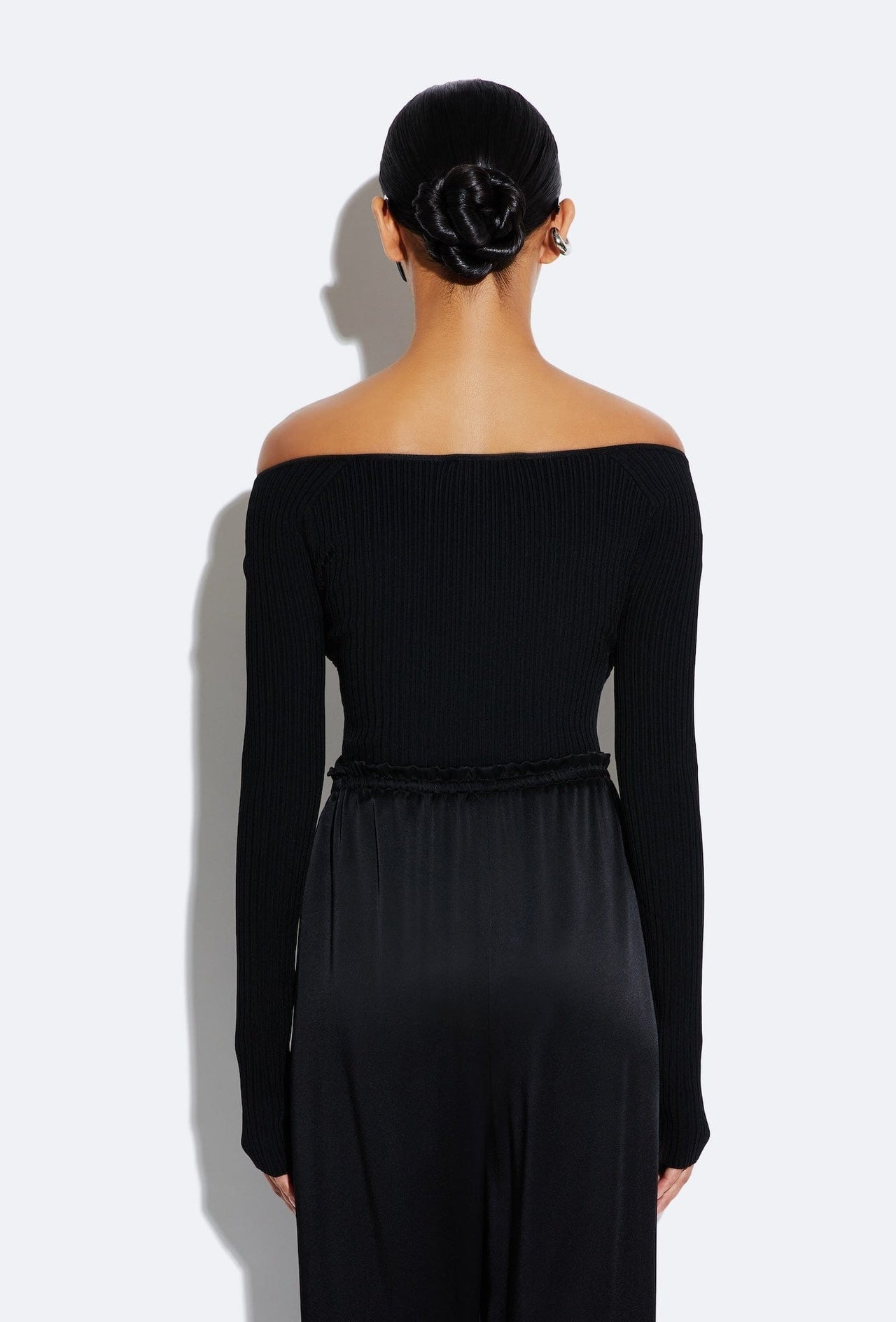 Shiny Viscose Cropped Top - LAPOINTE